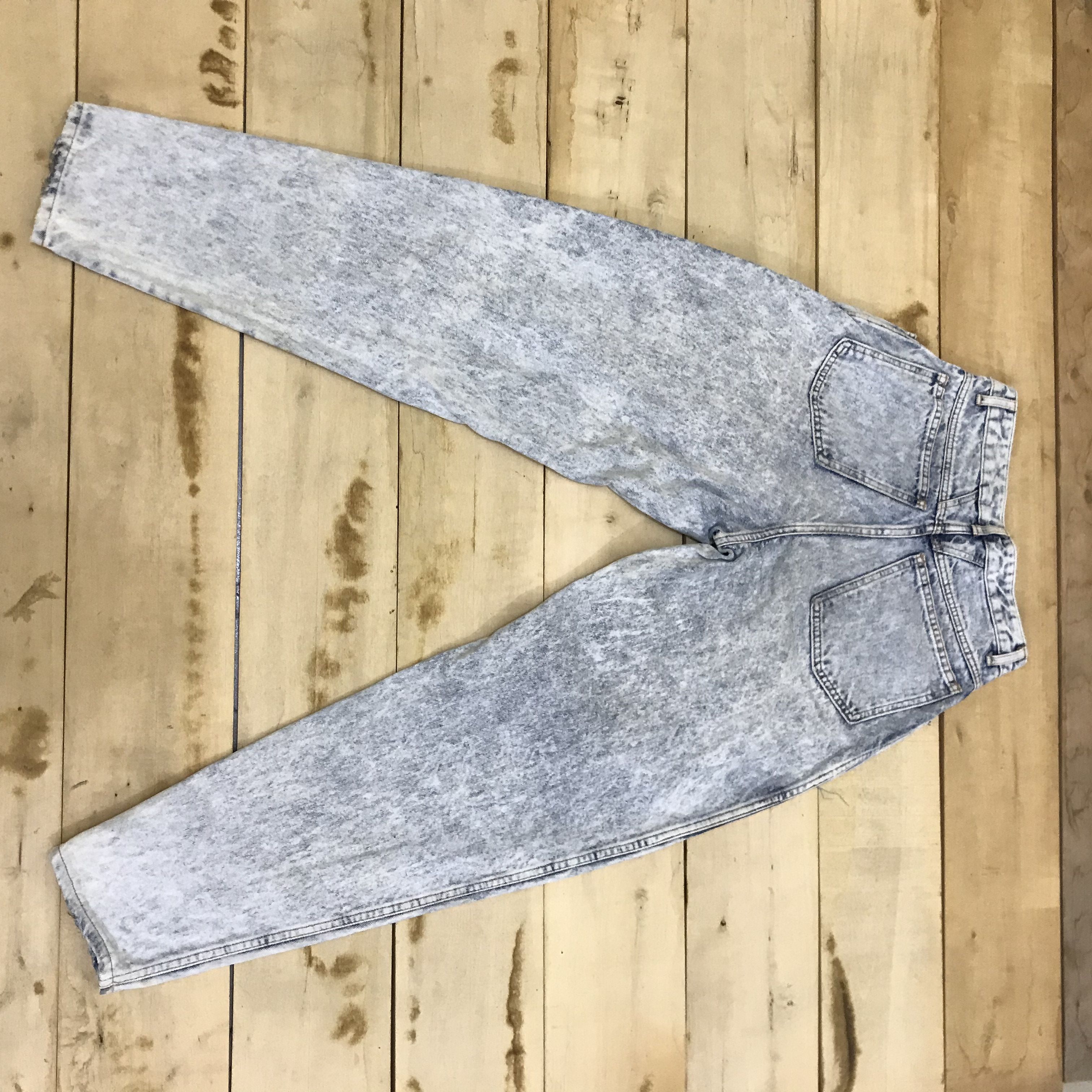 Edwin × Vintage X62 VTG EDWIN HIGHWAIST ACID WASH RIPPED JEANS Size 26" / US 2 / IT 38 - 6 Thumbnail