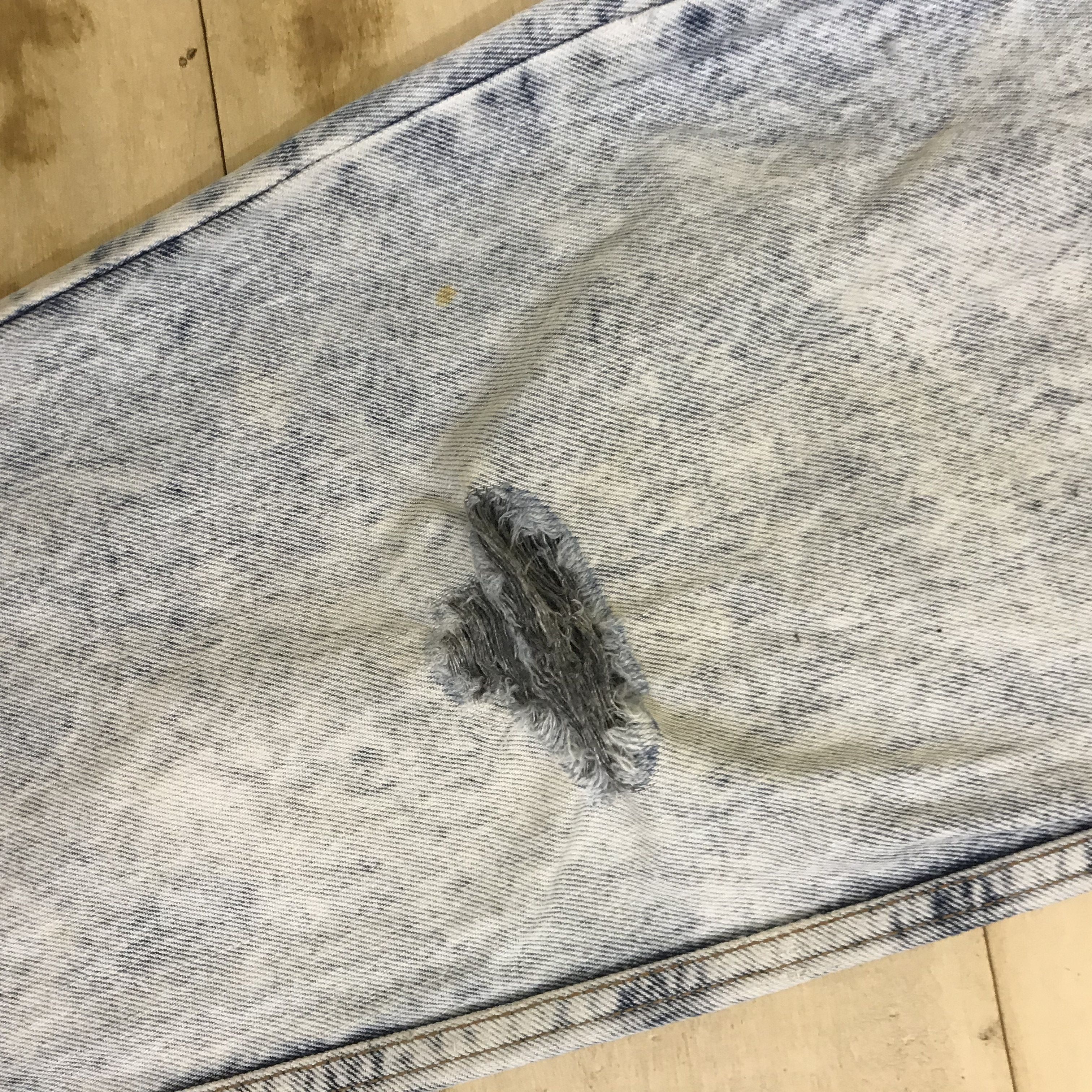 Edwin × Vintage X62 VTG EDWIN HIGHWAIST ACID WASH RIPPED JEANS Size 26" / US 2 / IT 38 - 3 Thumbnail