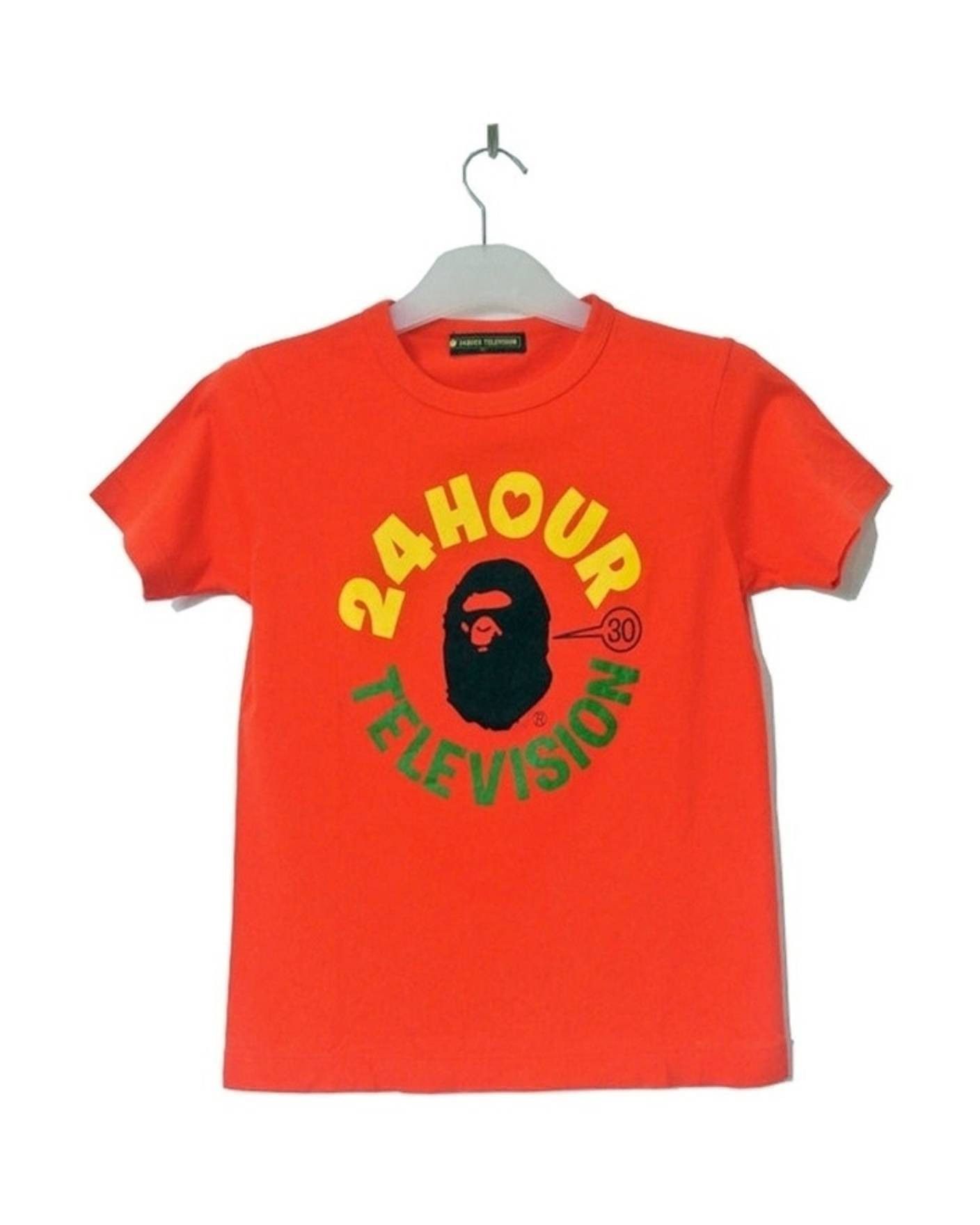 Bape 🔥 DS! BAPE Logo Tee 24 Hour TV Television RED shark Size US XL / EU 56 / 4 - 1 Thumbnail