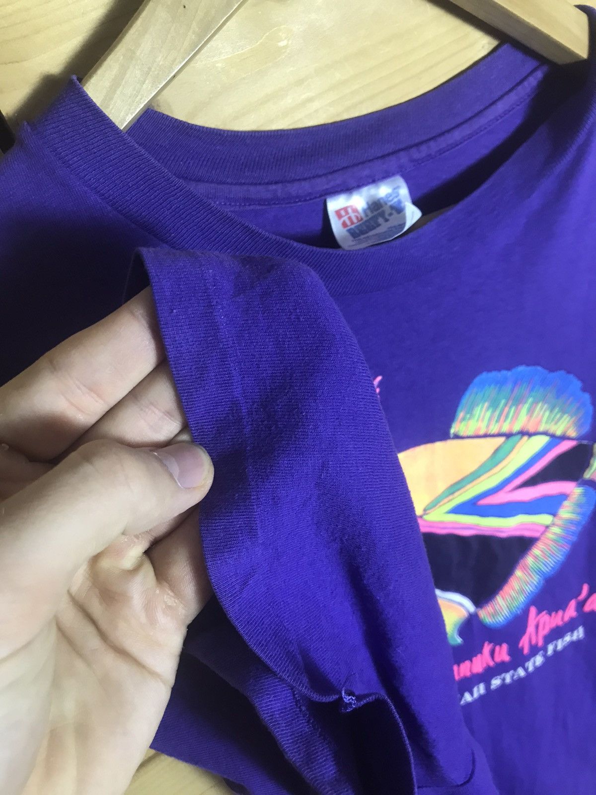 Vintage Vintage 90s Humuhumu Nukunuku Apua’a Hawaii Fish T shirt Size US XL / EU 56 / 4 - 4 Thumbnail