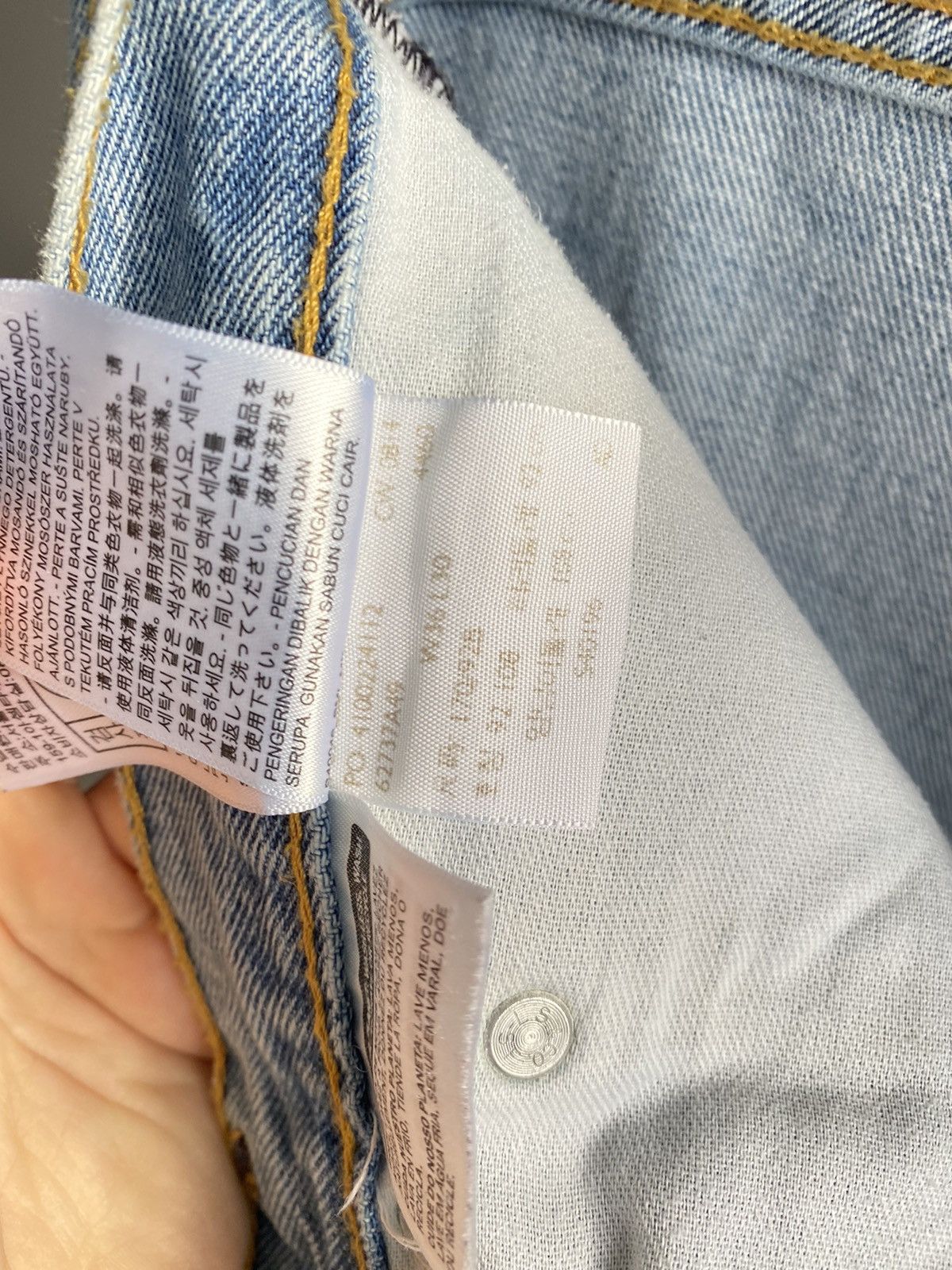 Levi's Levis 505 Jeans Blue Denim Size US 36 / EU 52 - 13 Thumbnail