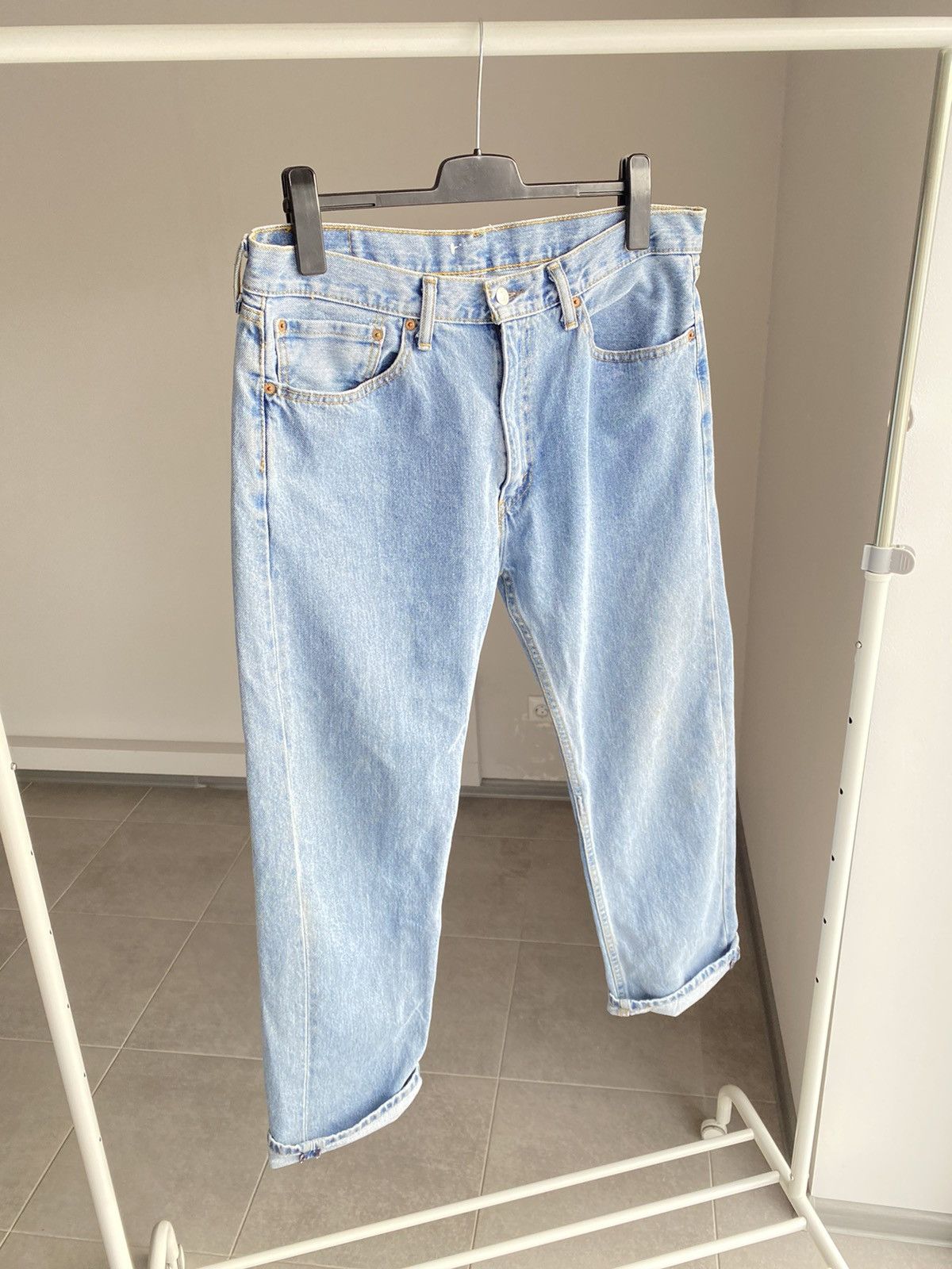 Levi's Levis 505 Jeans Blue Denim Size US 36 / EU 52 - 7 Thumbnail