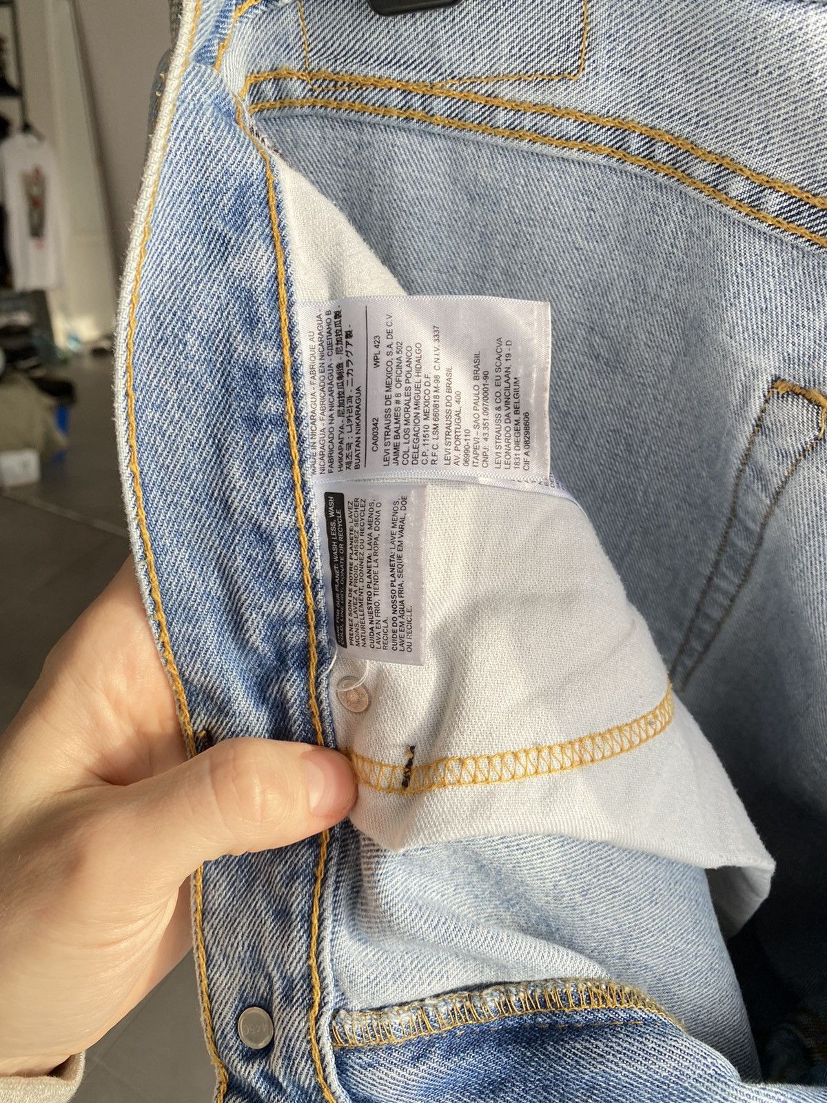 Levi's Levis 505 Jeans Blue Denim Size US 36 / EU 52 - 12 Thumbnail