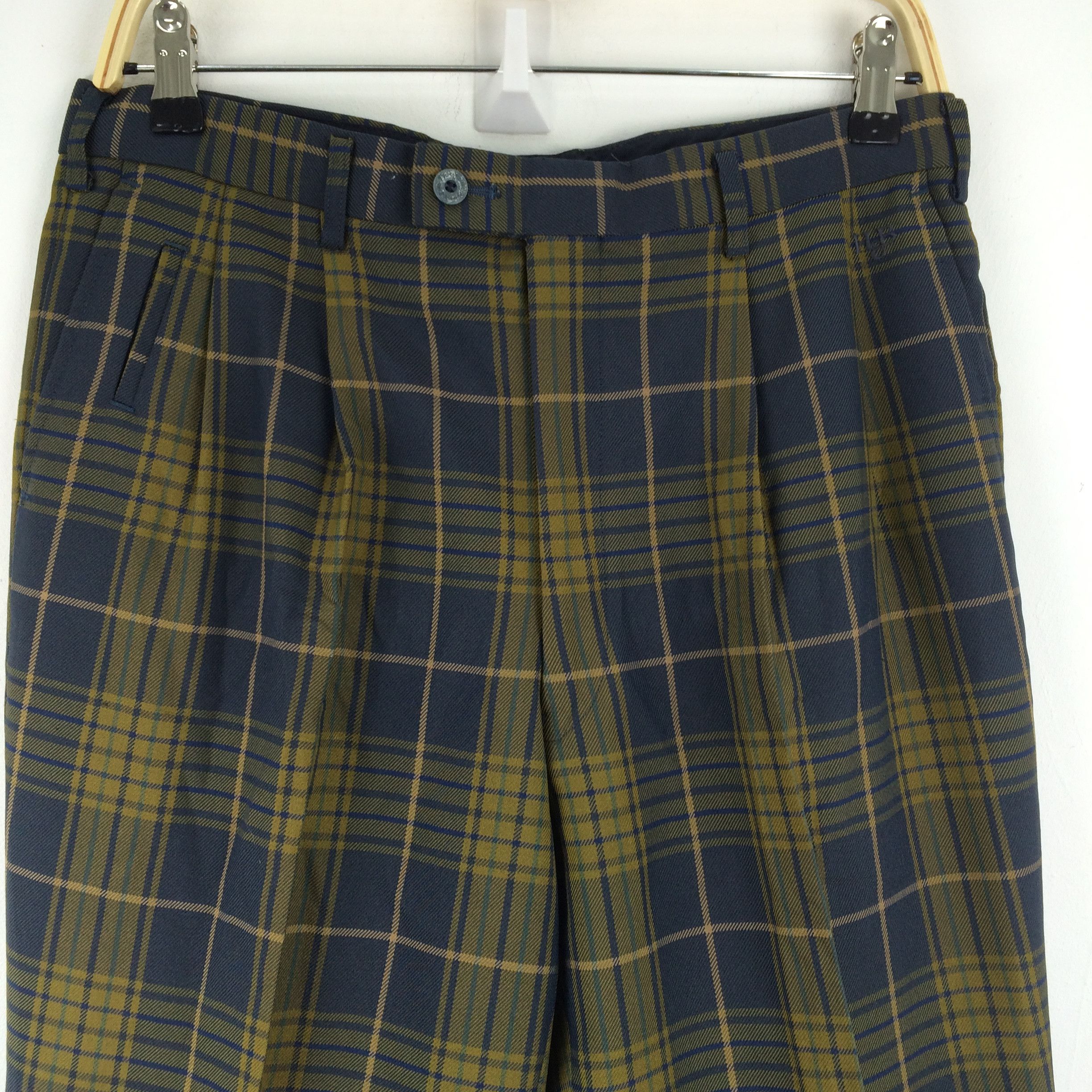 Golf Wang × Japanese Brand X67 VTG JAPAN PROFESSIONAL GOLF BY PALSON TARTAN ANKLE PANTS Size US 33 - 6 Thumbnail