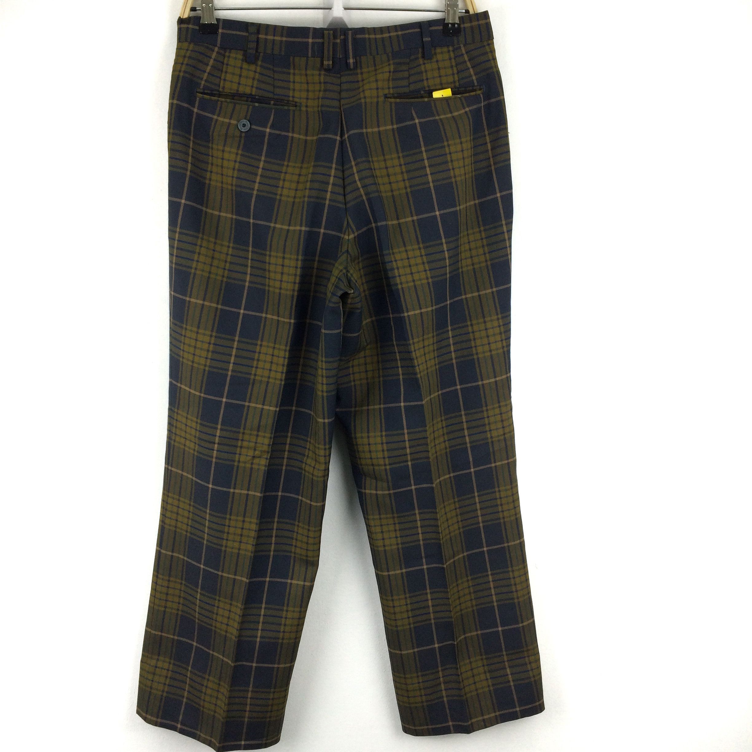 Golf Wang × Japanese Brand X67 VTG JAPAN PROFESSIONAL GOLF BY PALSON TARTAN ANKLE PANTS Size US 33 - 2 Thumbnail