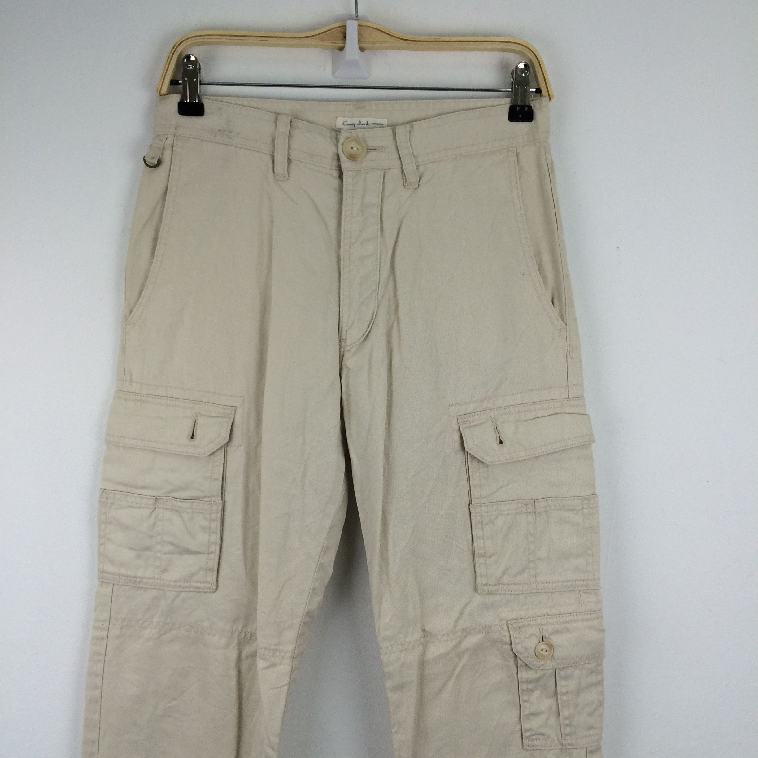 Issey Miyake × Japanese Brand X68 JAPAN MADE SUNNY CLOUDS BY ISSEY MIYAKE CARGO PANTS Size US 29 - 4 Thumbnail