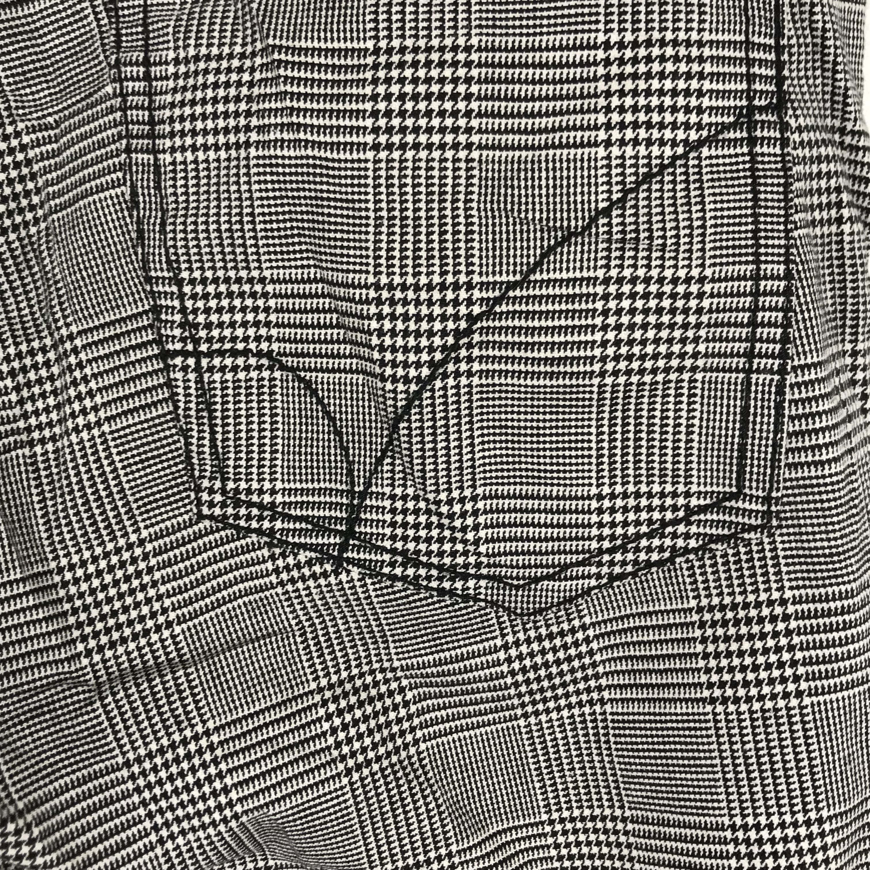Japanese Brand X72 JAPAN BACK NUMBER SKINNY CHECKED HOUNDSTOOTH PUNK PANTS Size 32" / US 10 / IT 46 - 4 Thumbnail