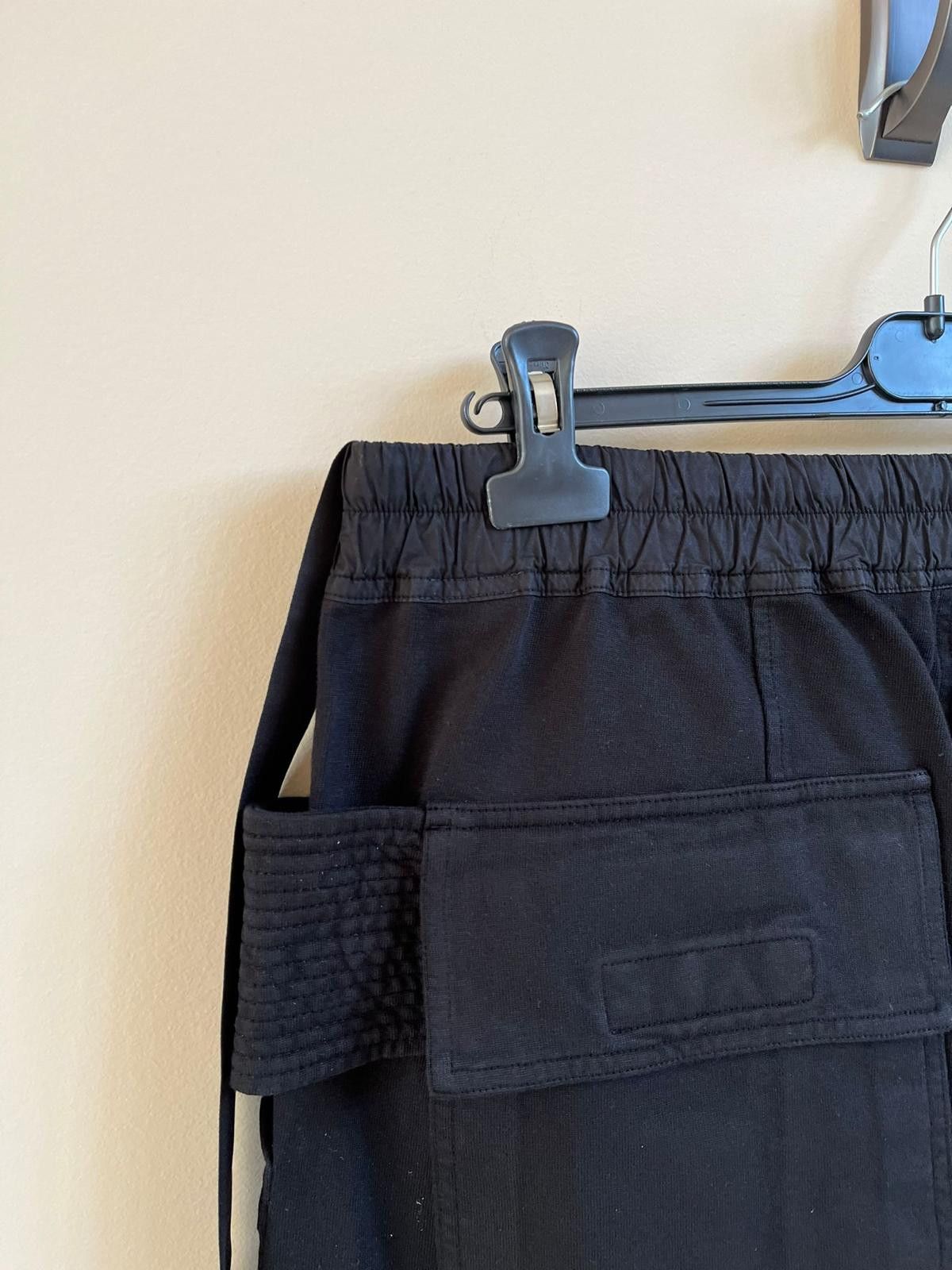 Rick Owens Drkshdw Creatch Cargo Drawstring Pants in Black Size US 32 / EU 48 - 11 Thumbnail