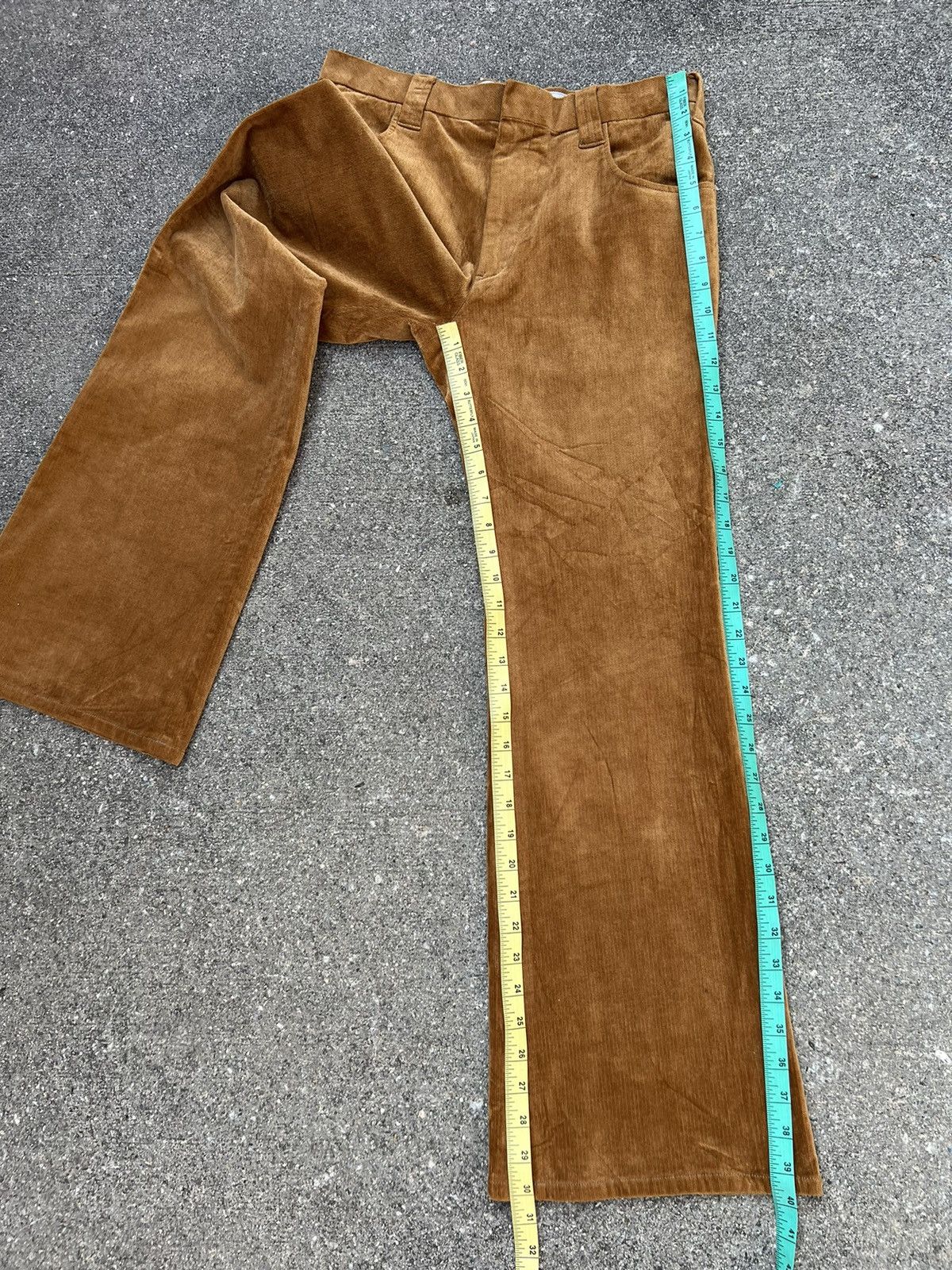 Vintage Super Flared Inpaichthys Kerri Japan Stretch Corduroy Pant Size US 30 / EU 46 - 4 Thumbnail
