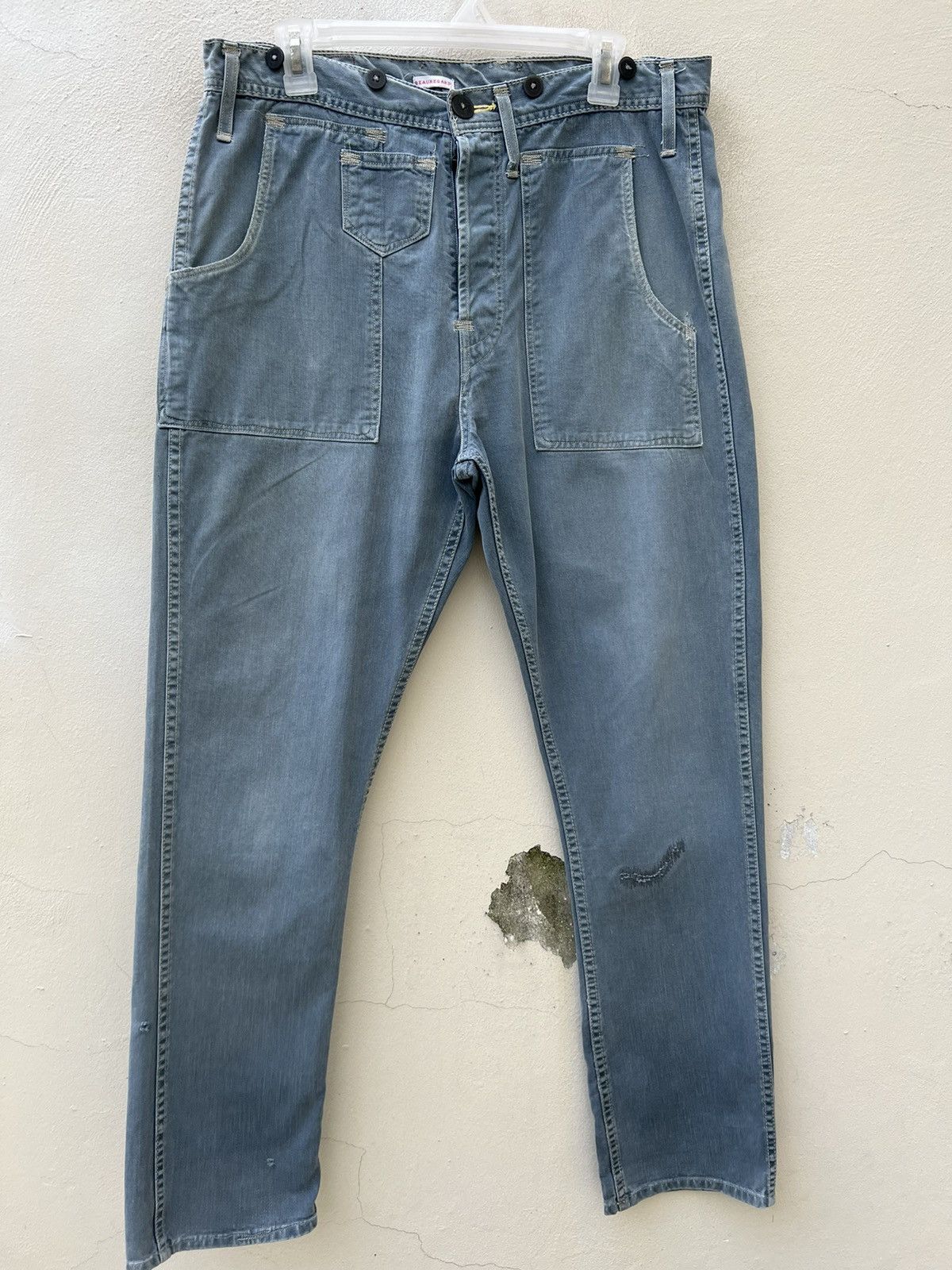 Levi's Vintage 90s Levi’s Red Beauregard Sun Fade Distress Jeans Size US 34 / EU 50 - 6 Thumbnail