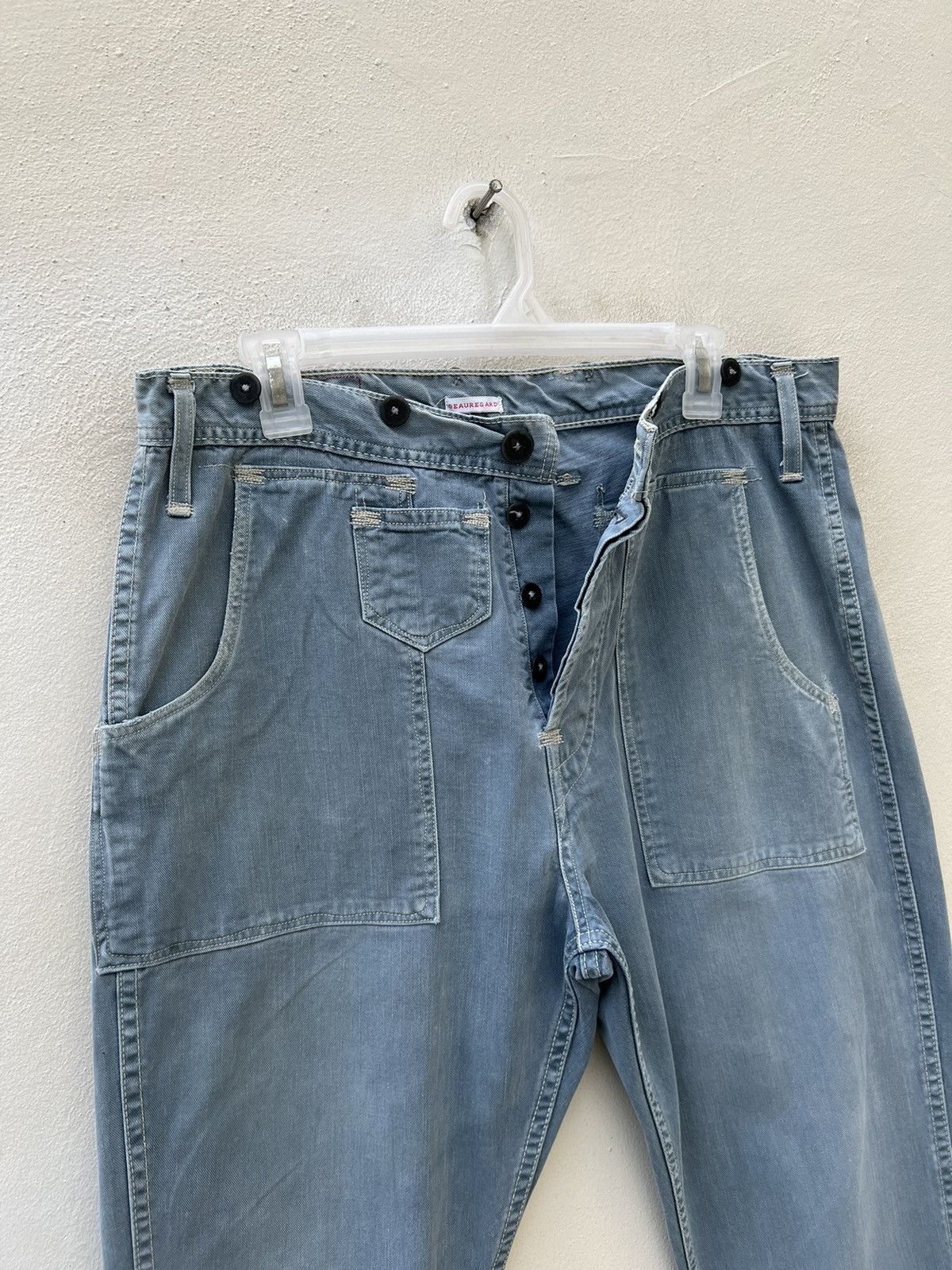 Levi's Vintage 90s Levi’s Red Beauregard Sun Fade Distress Jeans Size US 34 / EU 50 - 7 Thumbnail
