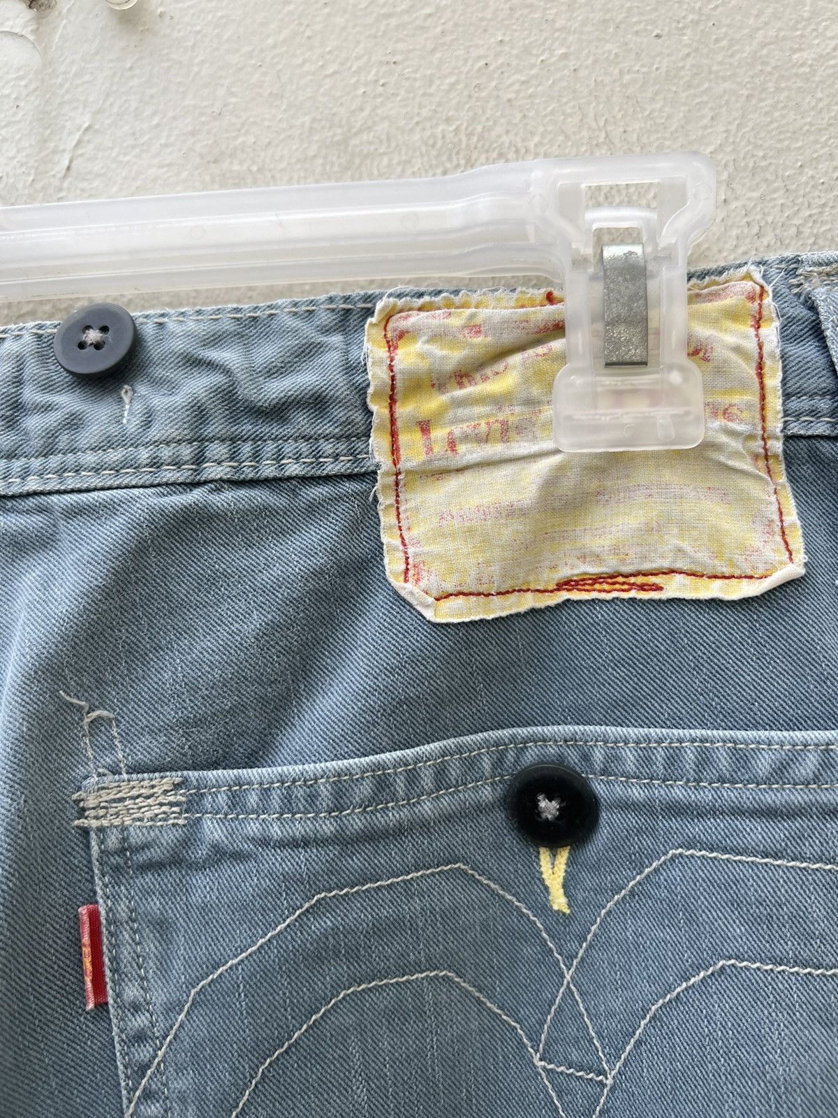 Levi's Vintage 90s Levi’s Red Beauregard Sun Fade Distress Jeans Size US 34 / EU 50 - 17 Thumbnail