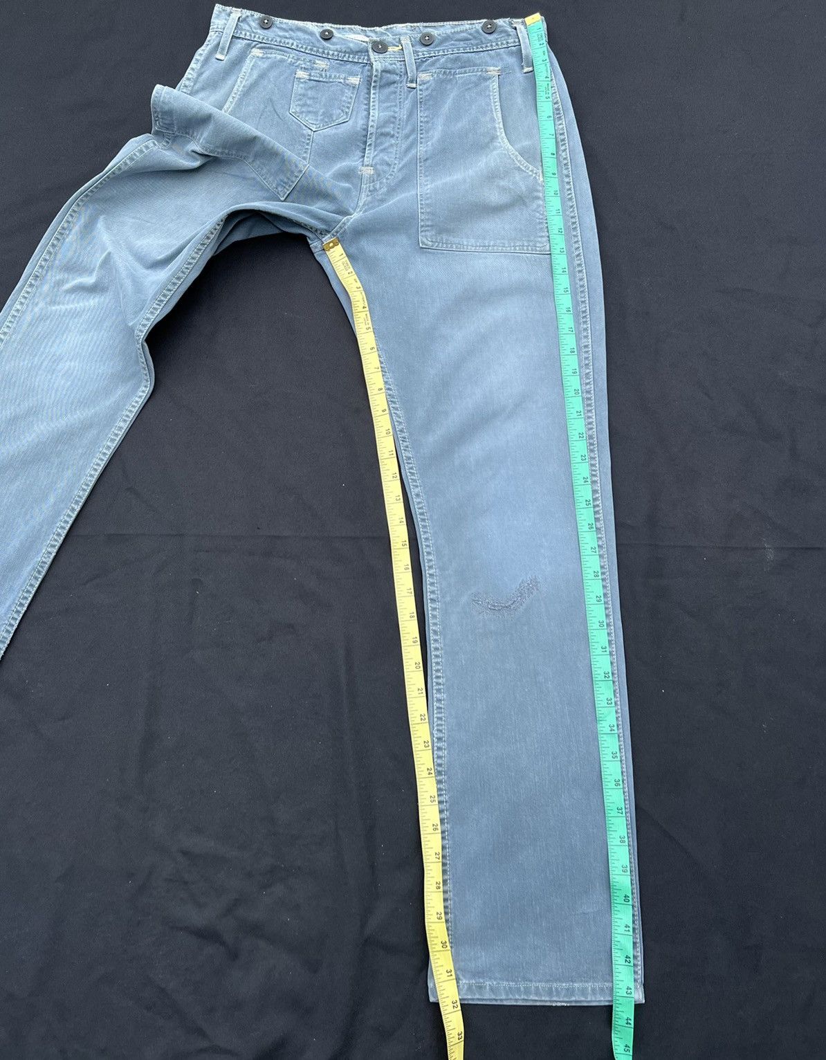 Levi's Vintage 90s Levi’s Red Beauregard Sun Fade Distress Jeans Size US 34 / EU 50 - 4 Thumbnail