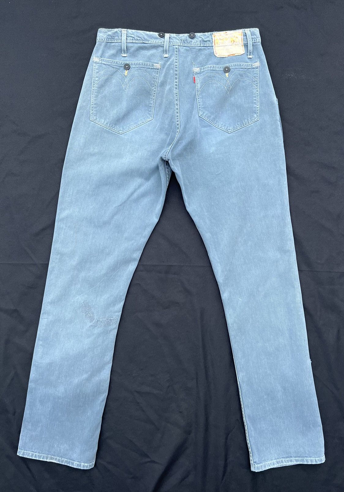 Levi's Vintage 90s Levi’s Red Beauregard Sun Fade Distress Jeans Size US 34 / EU 50 - 5 Thumbnail