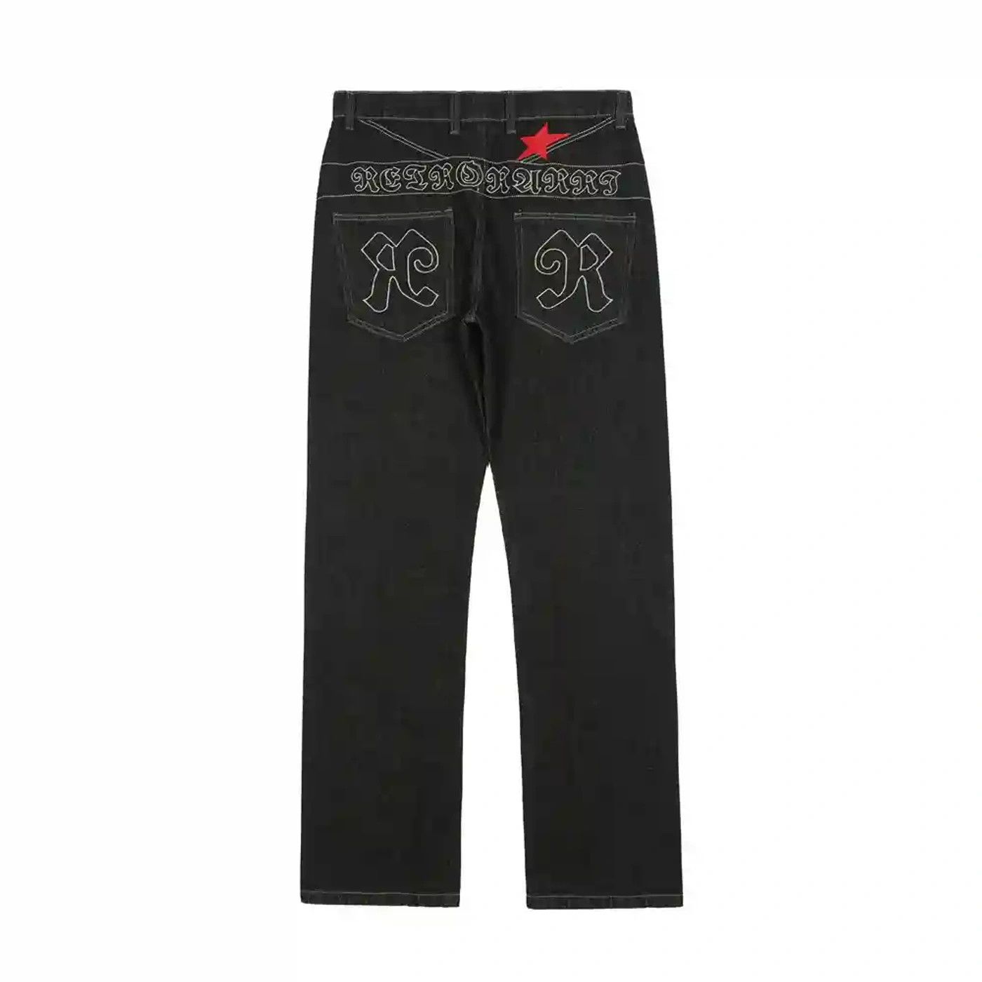 Designer × Japanese Brand × Vintage baggy hiphop skate y2k pattern jeans Size US 32 / EU 48 - 3 Thumbnail