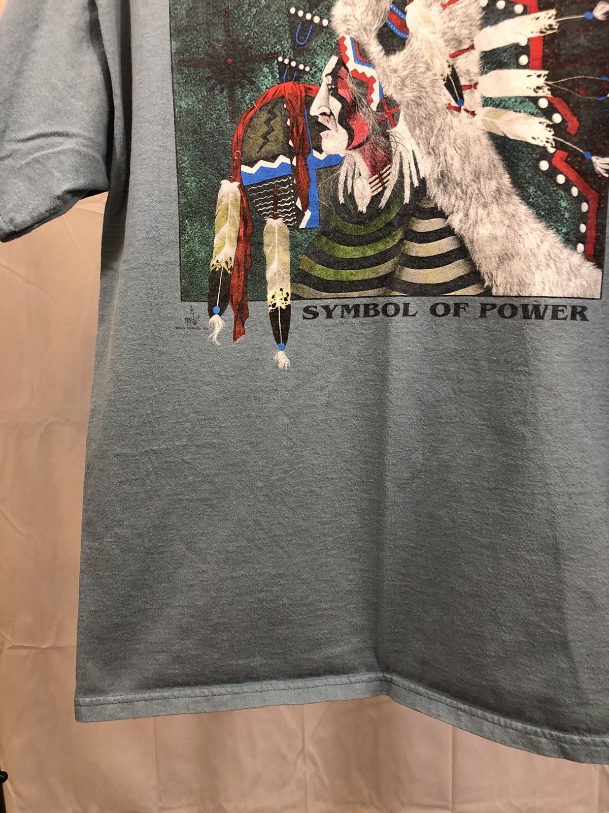 Vintage Y2K Indian Symbol Of Power Native 2000s Shirt Size US L / EU 52-54 / 3 - 6 Thumbnail