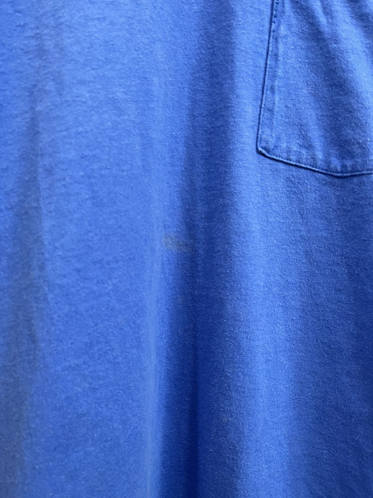 Vintage Vintage Single Stitch Made In USA Blank Pocket Tee Size US L / EU 52-54 / 3 - 6 Thumbnail