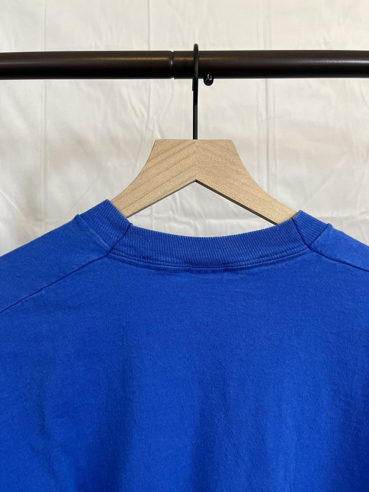 Vintage Vintage Single Stitch Made In USA Blank Pocket Tee Size US L / EU 52-54 / 3 - 11 Thumbnail