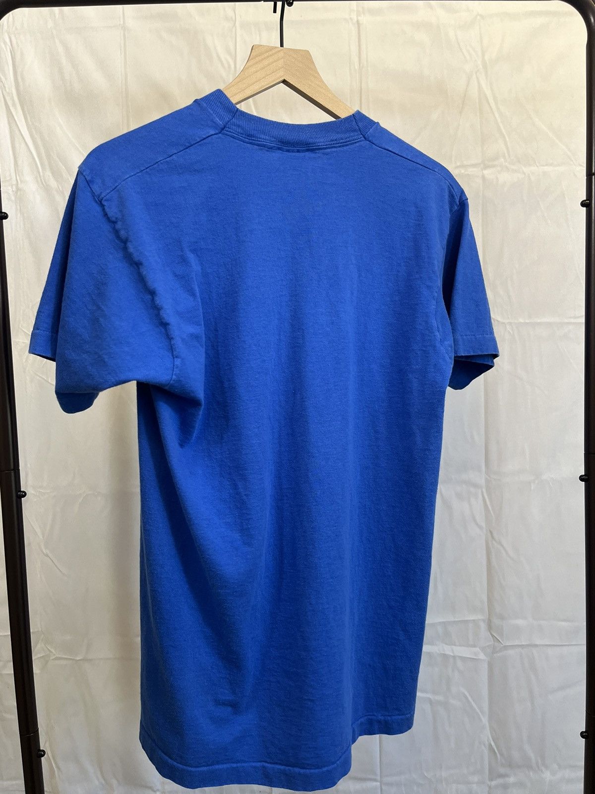 Vintage Vintage Single Stitch Made In USA Blank Pocket Tee Size US L / EU 52-54 / 3 - 9 Thumbnail