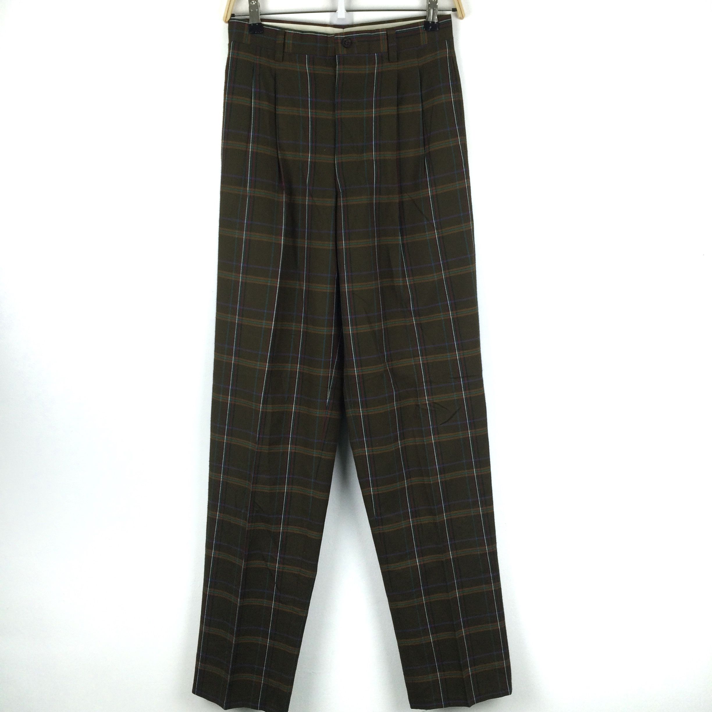 Designer × Japanese Brand x96 JAPAN VTG TARTAN PANTS Size US 28 / EU 44 - 2 Thumbnail