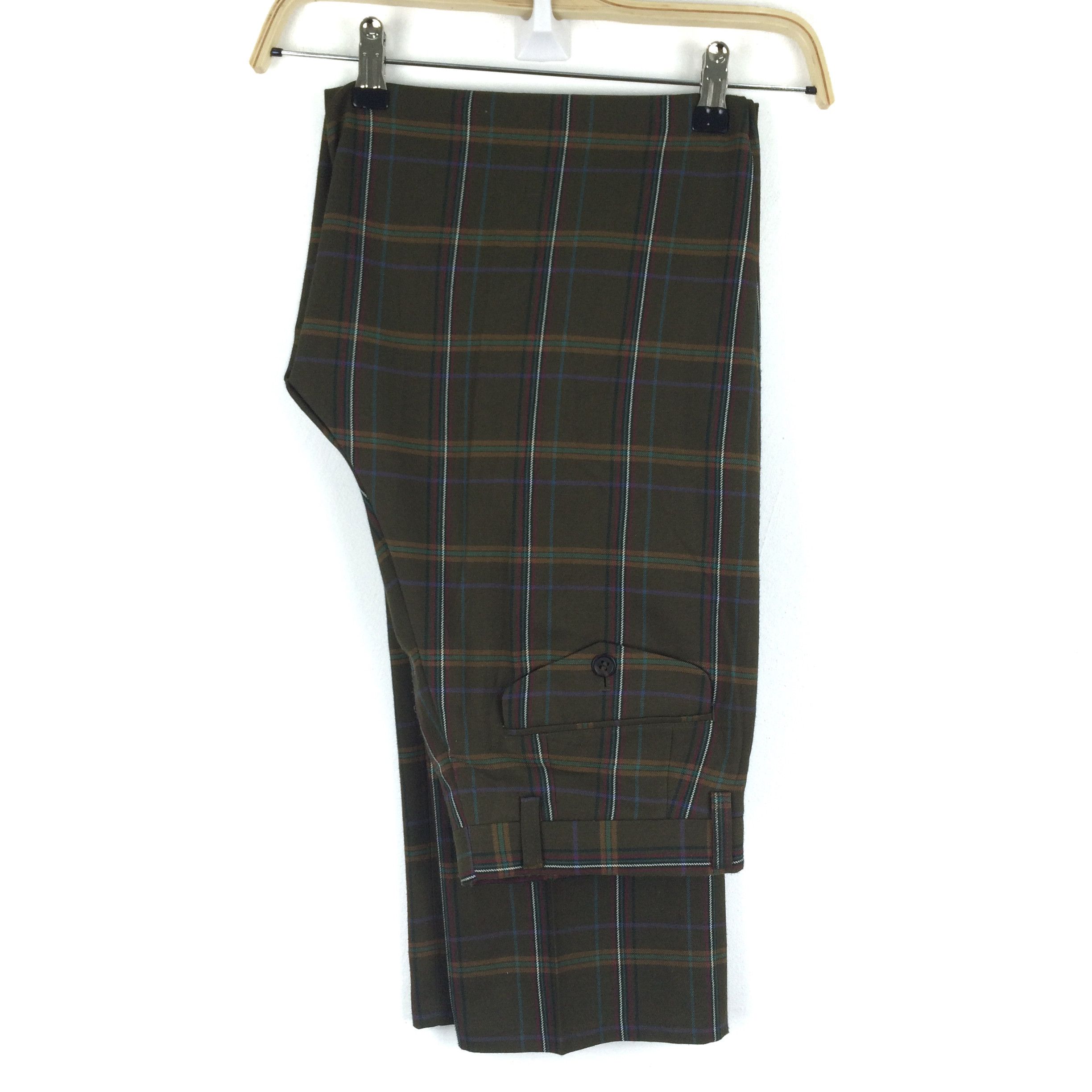 Designer × Japanese Brand x96 JAPAN VTG TARTAN PANTS Size US 28 / EU 44 - 1 Thumbnail