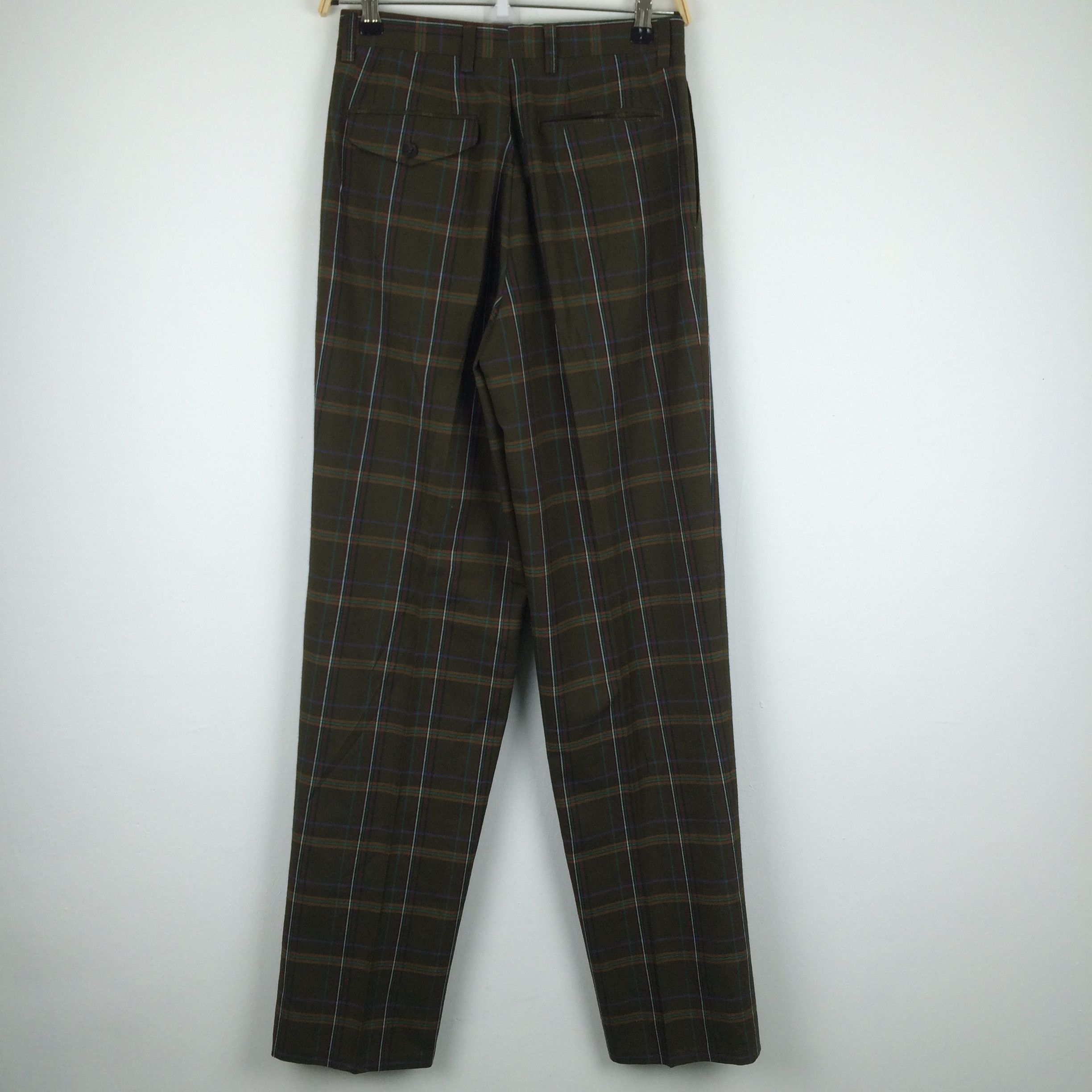 Designer × Japanese Brand x96 JAPAN VTG TARTAN PANTS Size US 28 / EU 44 - 4 Thumbnail