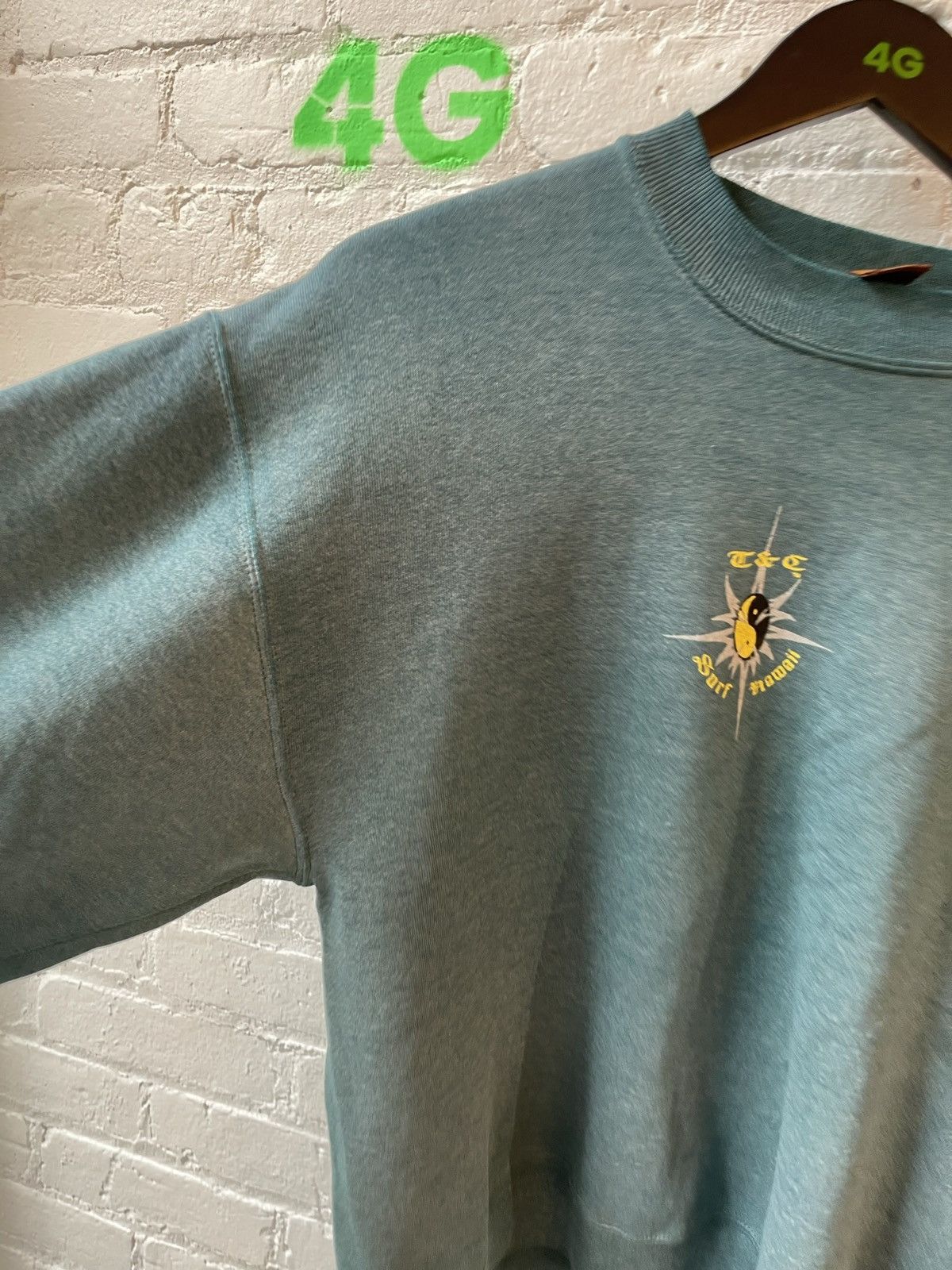 Vintage Vintage THRASHED Surf Chain Skull Skate Sweater Size US L / EU 52-54 / 3 - 9 Thumbnail