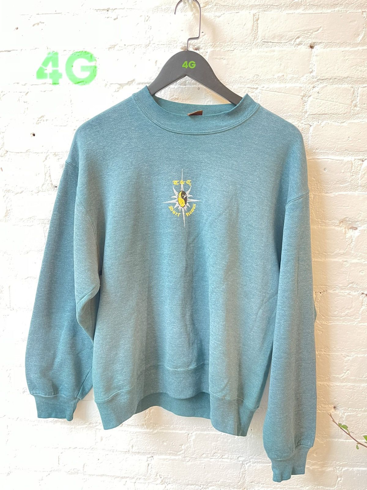 Vintage Vintage THRASHED Surf Chain Skull Skate Sweater Size US L / EU 52-54 / 3 - 10 Thumbnail