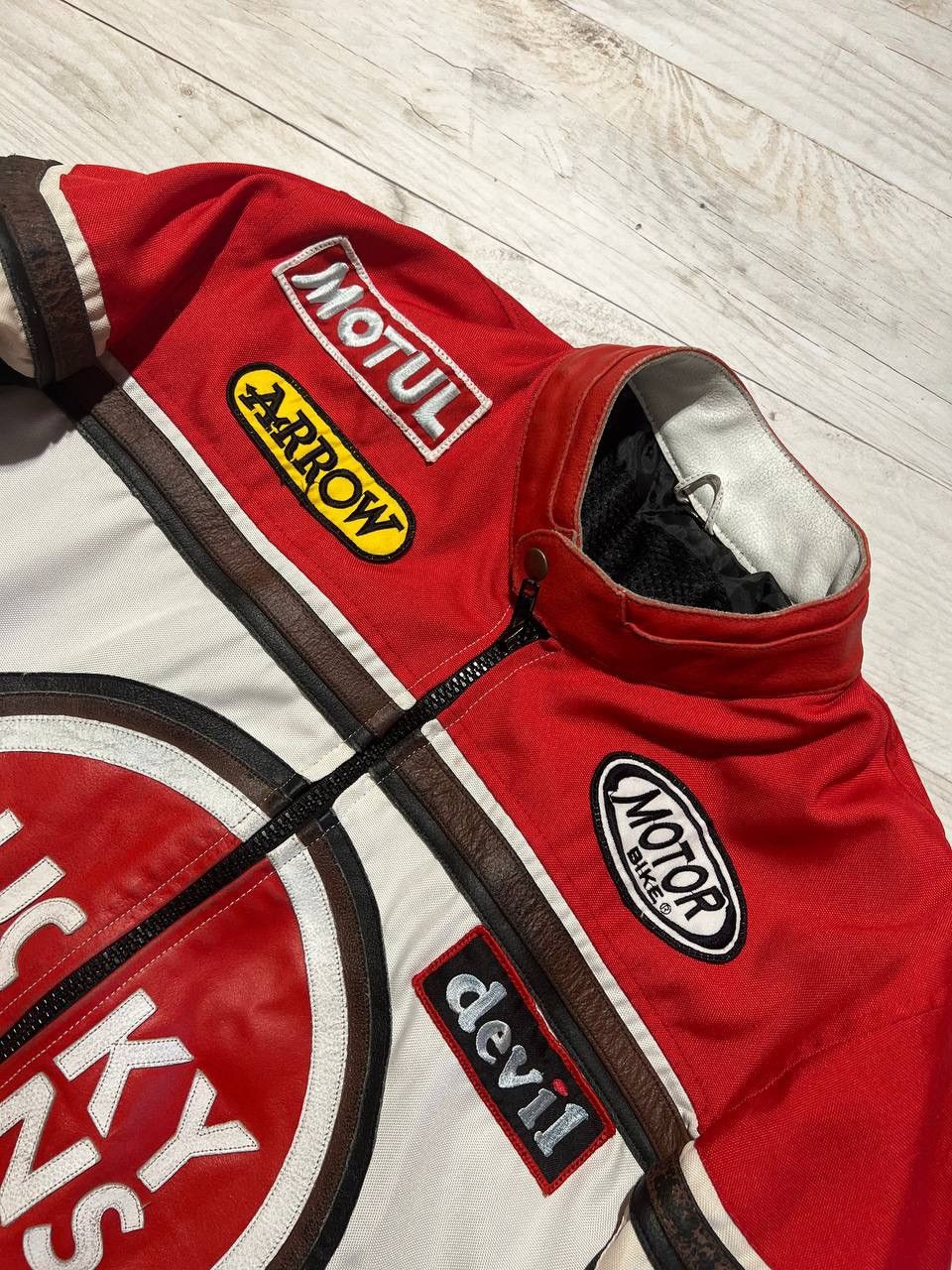 Vintage Vintage Lucky Mans Leather Jacket Racing Moto Grand Prix Y2K Size US S / EU 44-46 / 1 - 24 Thumbnail