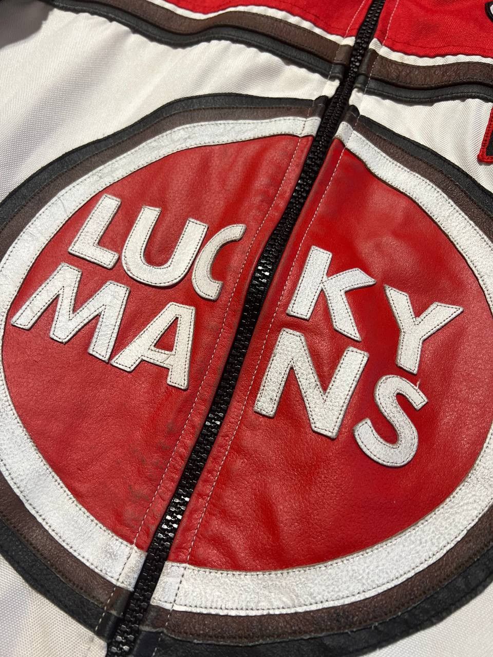 Vintage Vintage Lucky Mans Leather Jacket Racing Moto Grand Prix Y2K Size US S / EU 44-46 / 1 - 23 Thumbnail