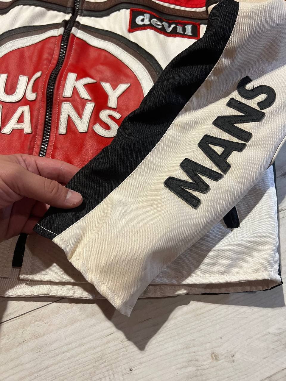 Vintage Vintage Lucky Mans Leather Jacket Racing Moto Grand Prix Y2K Size US S / EU 44-46 / 1 - 21 Thumbnail