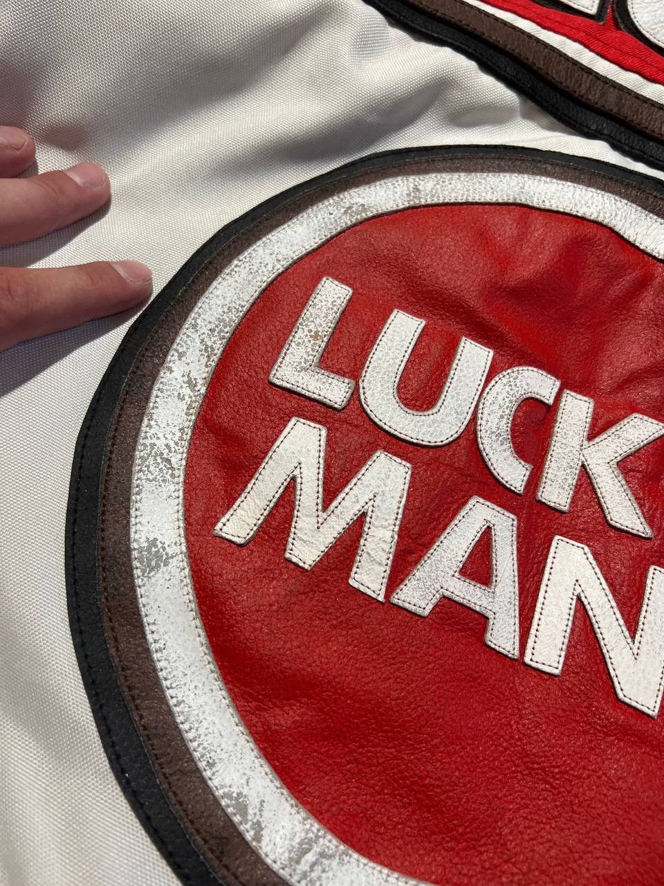 Vintage Vintage Lucky Mans Leather Jacket Racing Moto Grand Prix Y2K Size US S / EU 44-46 / 1 - 11 Thumbnail
