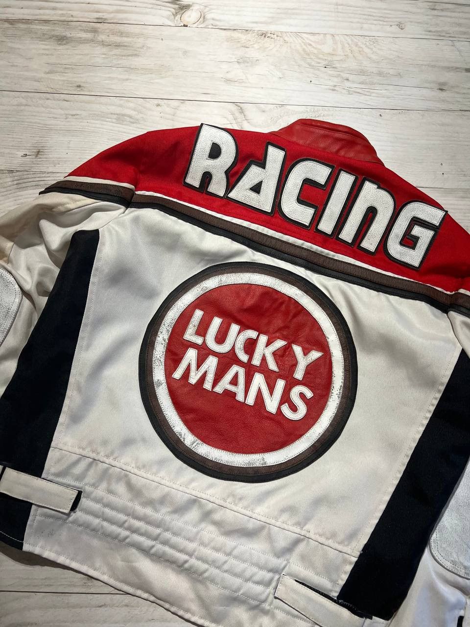 Vintage Vintage Lucky Mans Leather Jacket Racing Moto Grand Prix Y2K Size US S / EU 44-46 / 1 - 3 Thumbnail