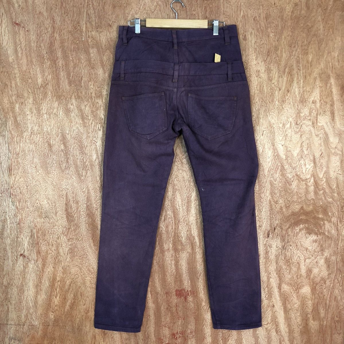 Vintage DL Double Waist Jungle Storm Purple Jeans Pants #c743 Size US 29 - 7 Thumbnail