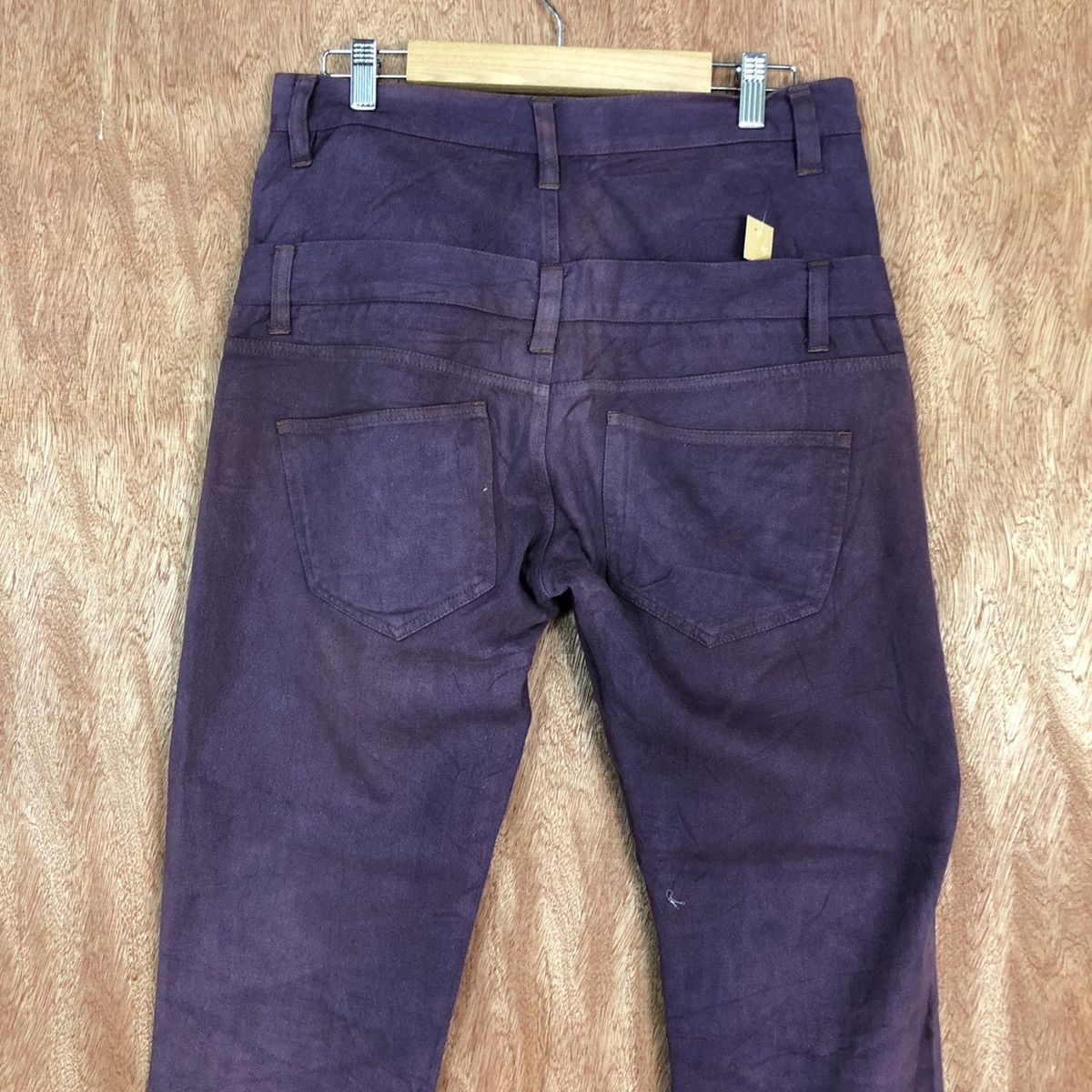 Vintage DL Double Waist Jungle Storm Purple Jeans Pants #c743 Size US 29 - 8 Thumbnail