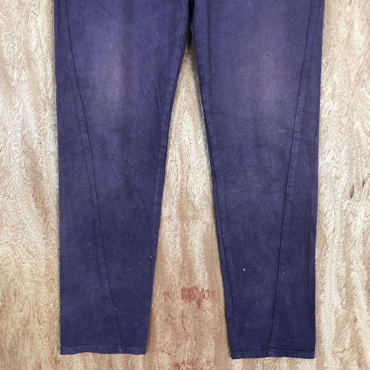 Vintage DL Double Waist Jungle Storm Purple Jeans Pants #c743 Size US 29 - 3 Thumbnail