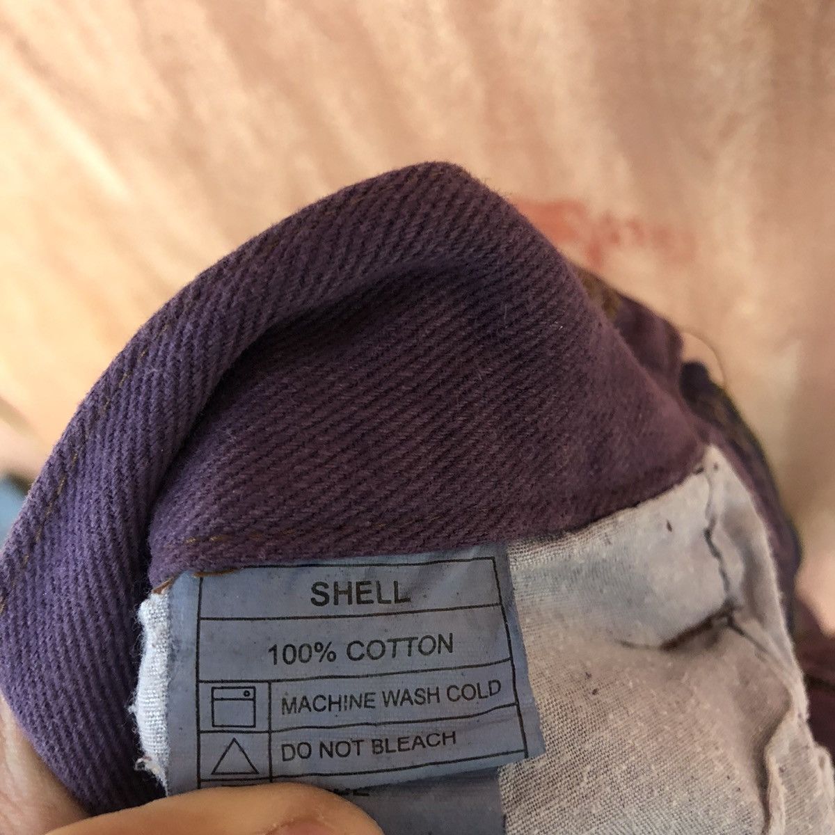 Vintage DL Double Waist Jungle Storm Purple Jeans Pants #c743 Size US 29 - 11 Thumbnail