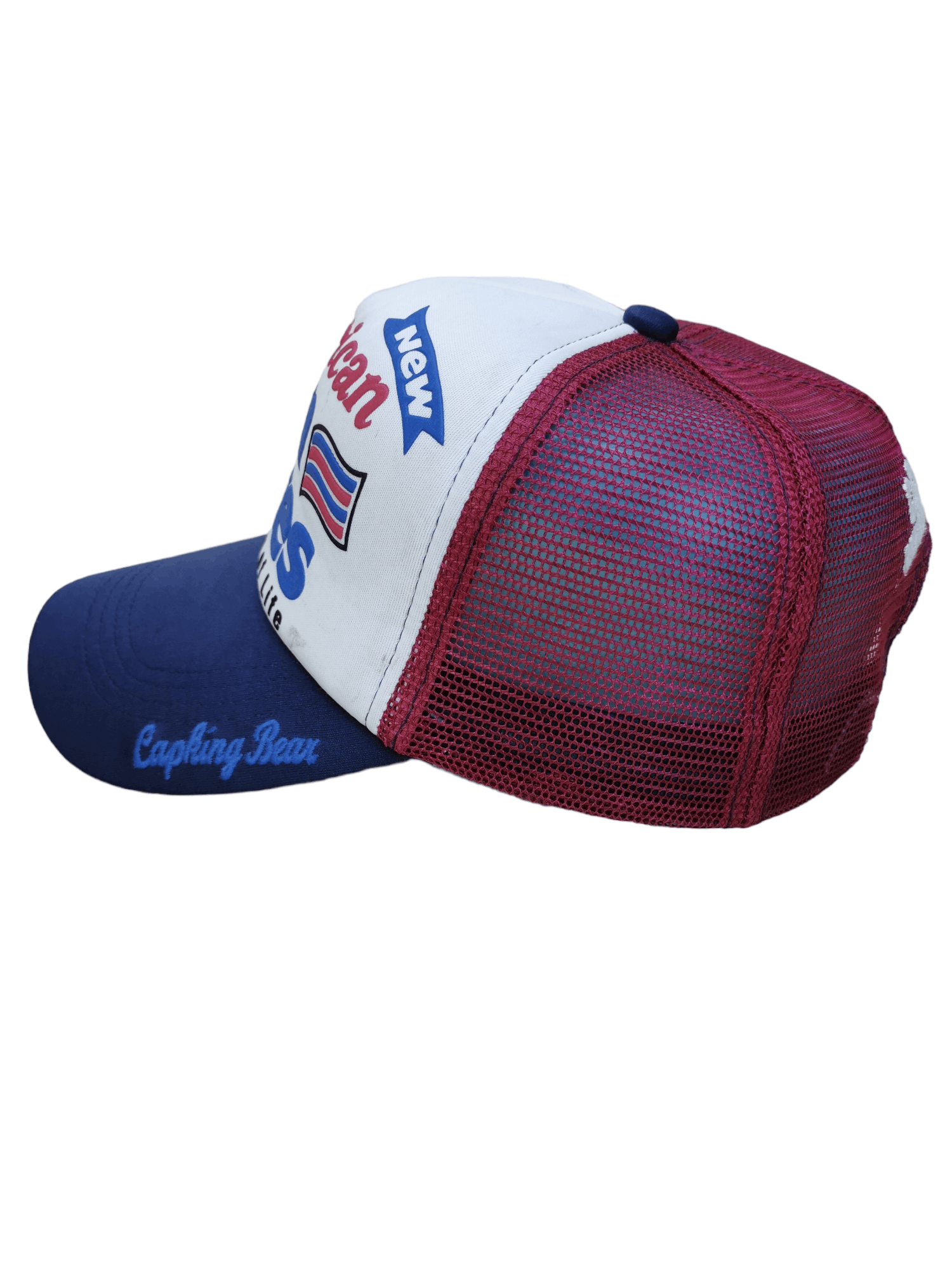 20471120 × Designer VINTAGE AMERICAN CORN FLAKES TRUCKER HAT CAP Size ONE SIZE - 3 Thumbnail