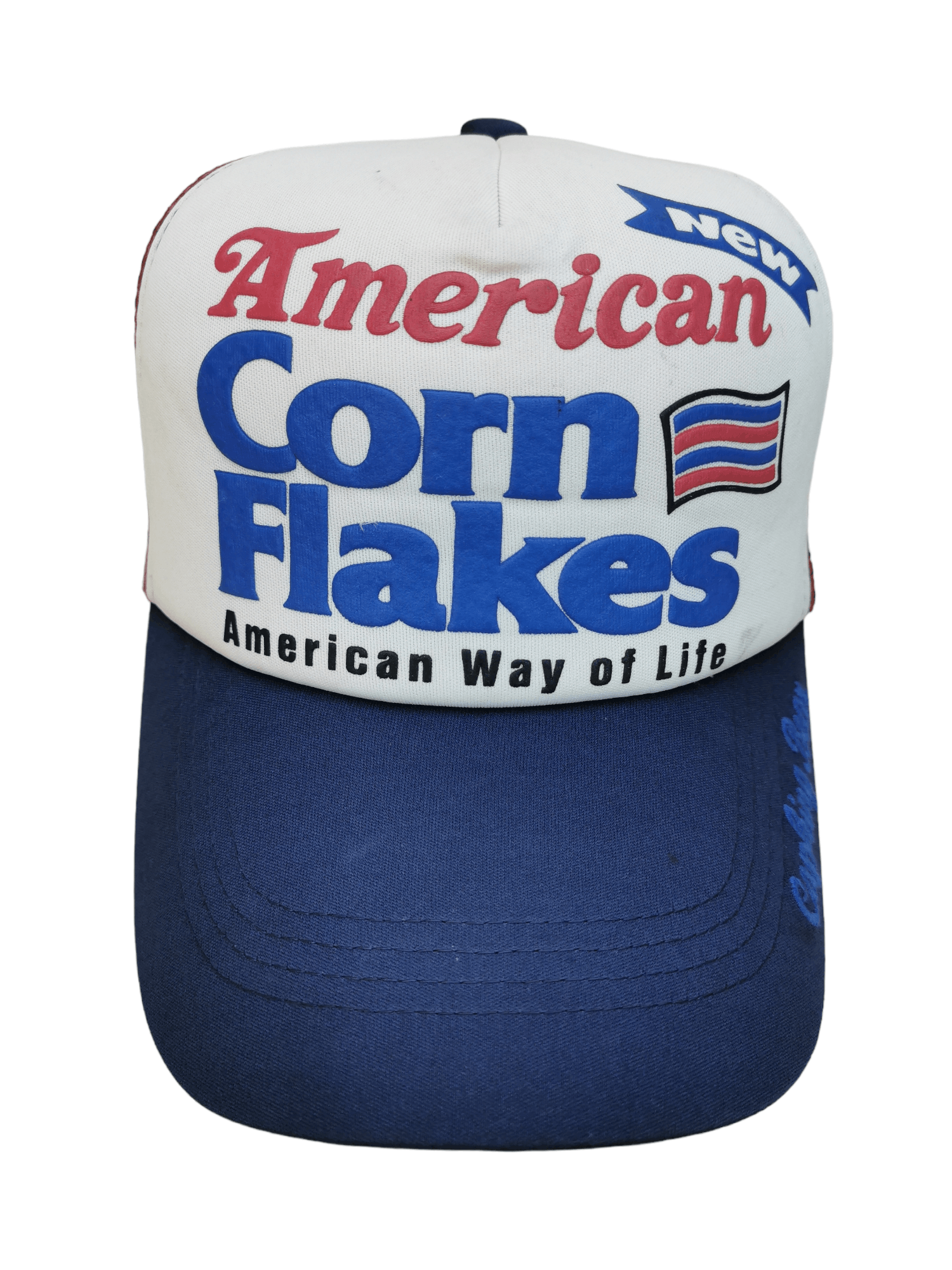 20471120 × Designer VINTAGE AMERICAN CORN FLAKES TRUCKER HAT CAP Size ONE SIZE - 1 Thumbnail