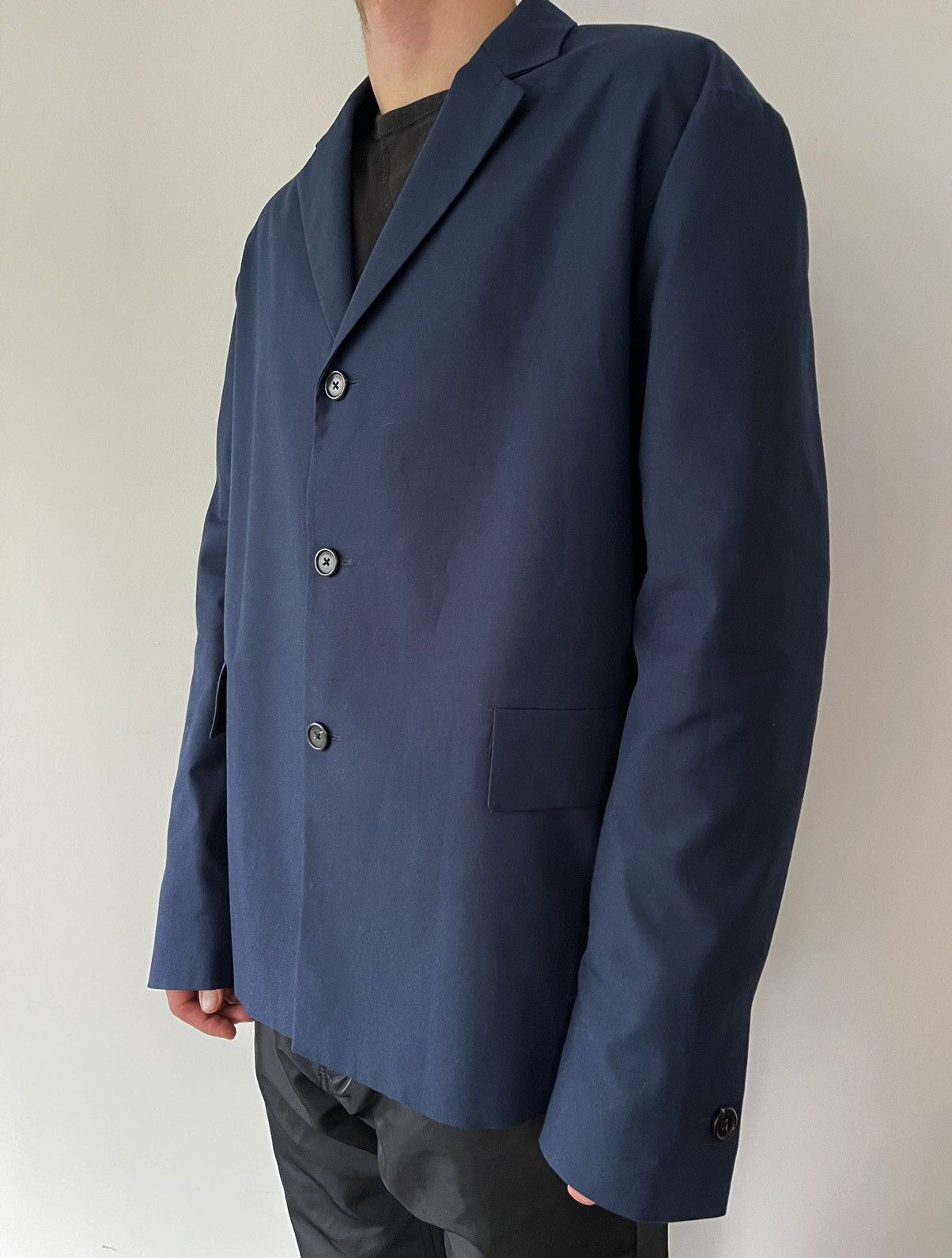 Raf Simons Boxy Single-breasted Blazer Size 48R - 2 Thumbnail