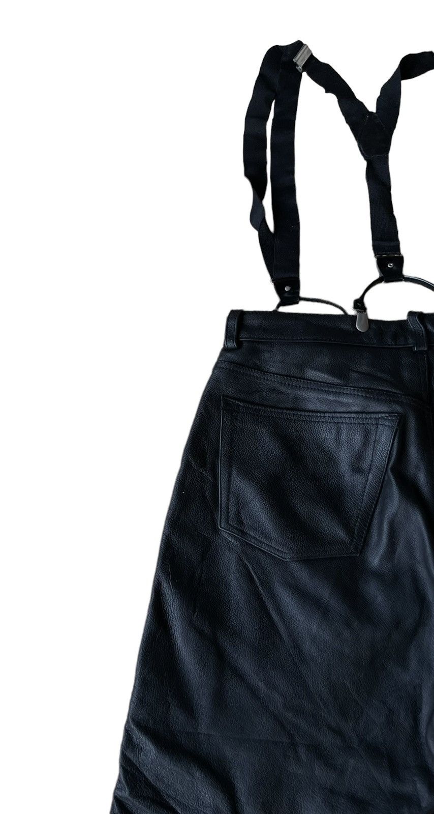 Schott 💥RARE💥Vintage Japanese Brand Leather Overall Pants Size US 34 / EU 50 - 12 Thumbnail