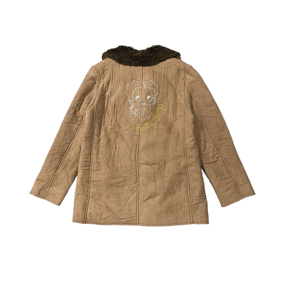 Vintage Betty Boop Sherpa Fleece Double Breast Jacket