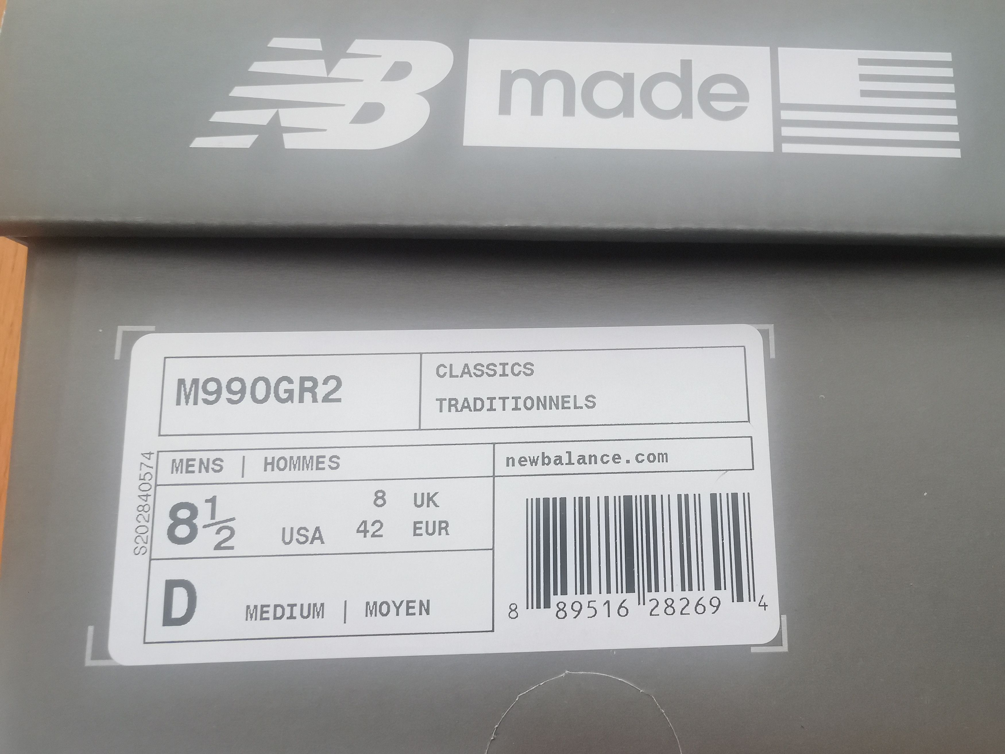 New Balance New balance men M990 GR2 Size US 8.5 / EU 41-42 - 9 Thumbnail