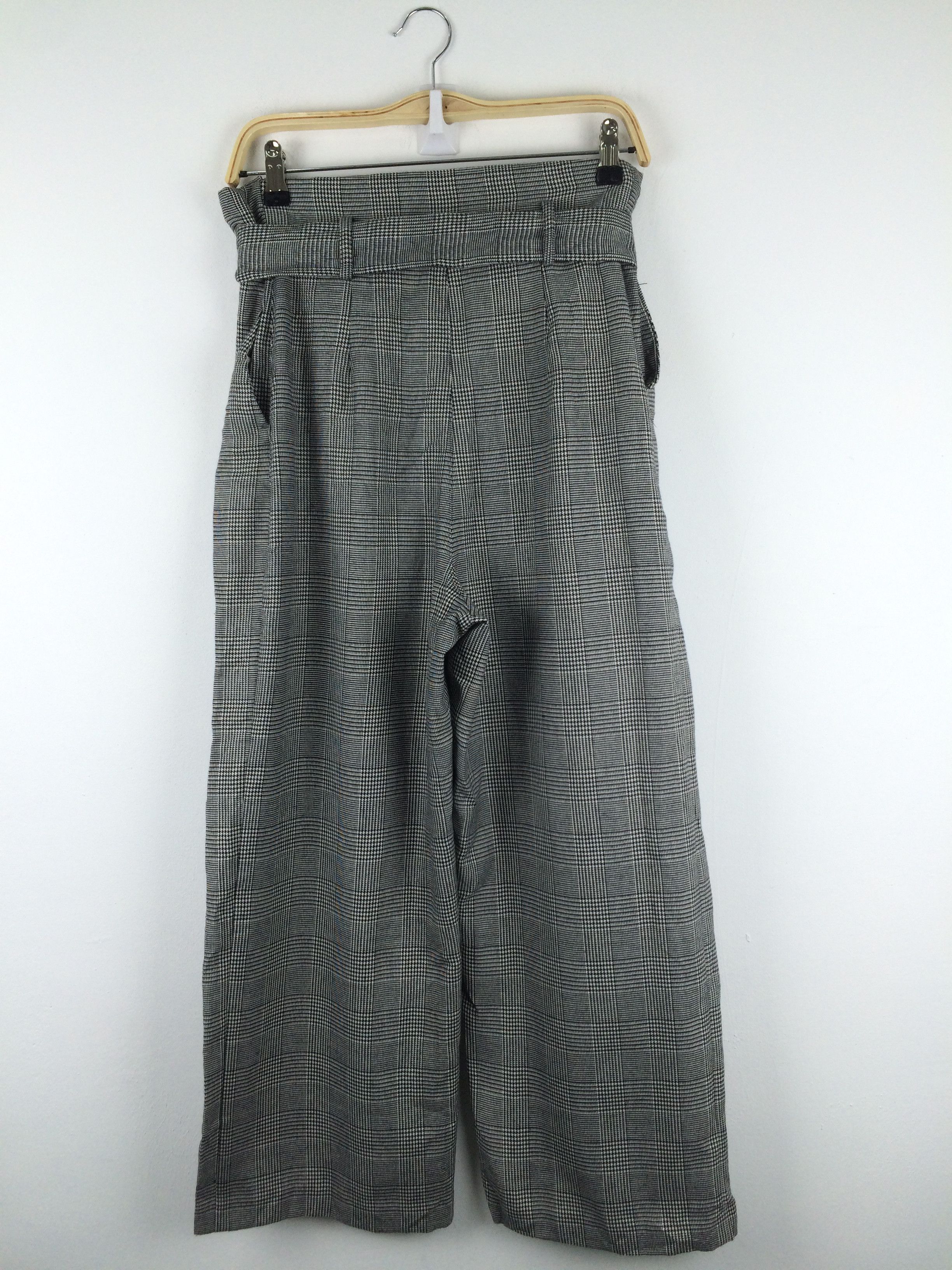 Japanese Brand x124 JAPAN ROPE PICNIC FLARED houndstooth tartan PANTS Size 34" / US 12 / IT 48 - 5 Thumbnail