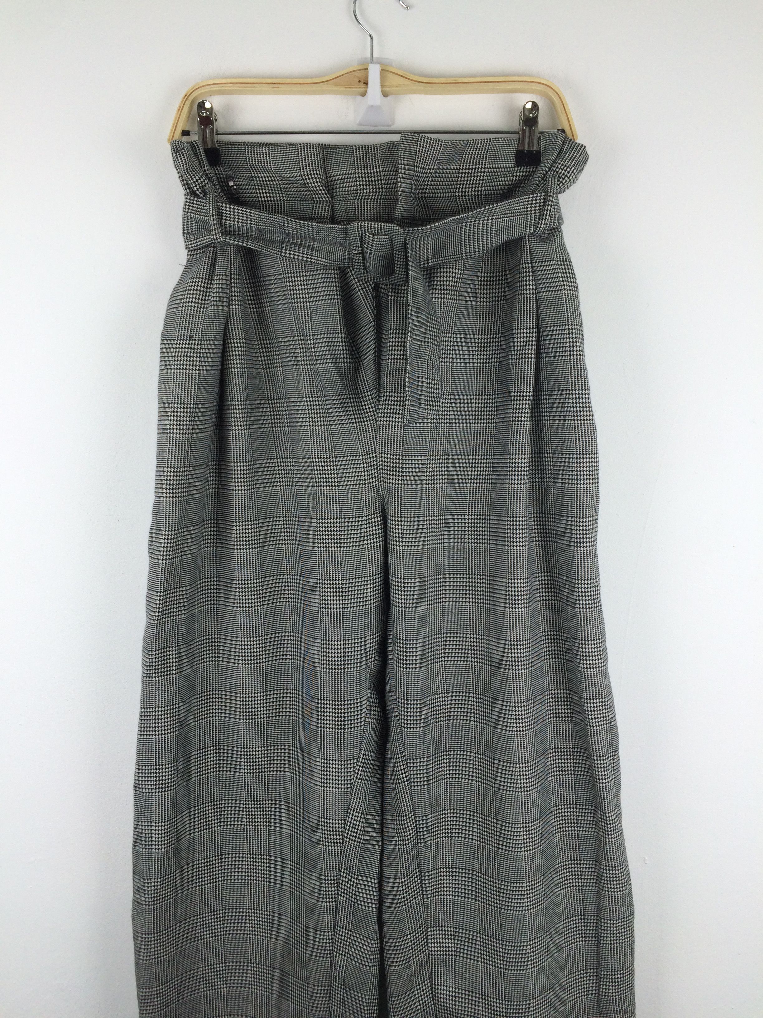 Japanese Brand x124 JAPAN ROPE PICNIC FLARED houndstooth tartan PANTS Size 34" / US 12 / IT 48 - 3 Thumbnail