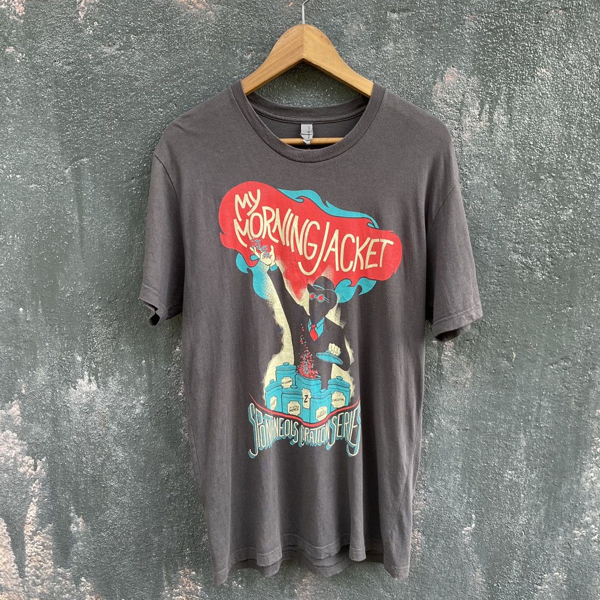 Band Tees Thrashed Faded Vintage Y2K My Morning Jacket ERD GRUNGE TEE Size US M / EU 48-50 / 2 - 1 Thumbnail
