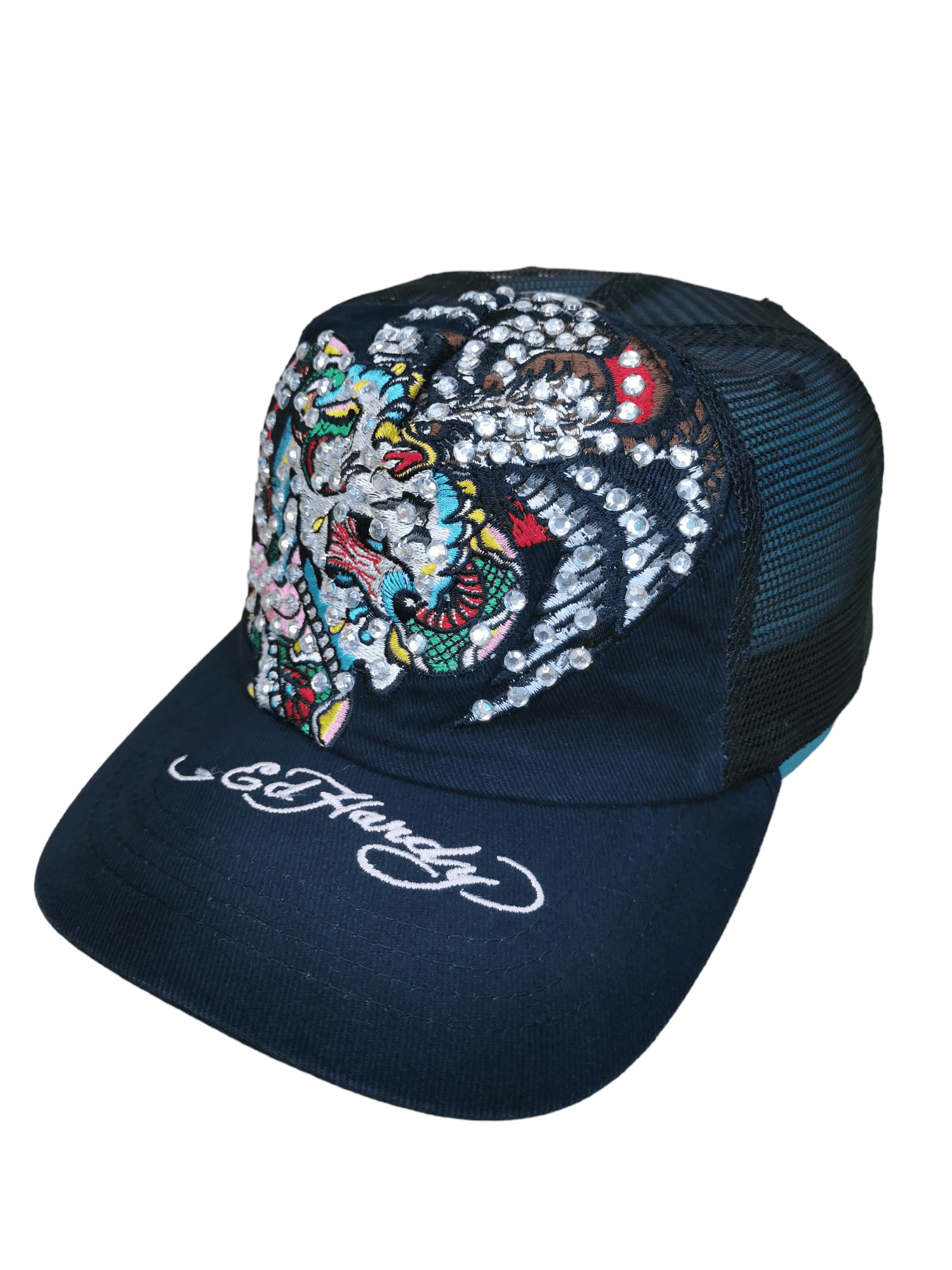 Ed Hardy 🔥 2026 SALE🔥 VINTAGE ED HARDY SKULL TRUCKER HAT CAP Size ONE SIZE - 7 Thumbnail