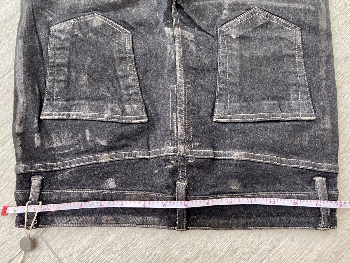 Rick Owens × Rick Owens Drkshdw NEW 🔥 METAL WAXED TYRONE LACQUERED PERFORMA CARTI TRAVIS 30 Size 29" - 16 Thumbnail