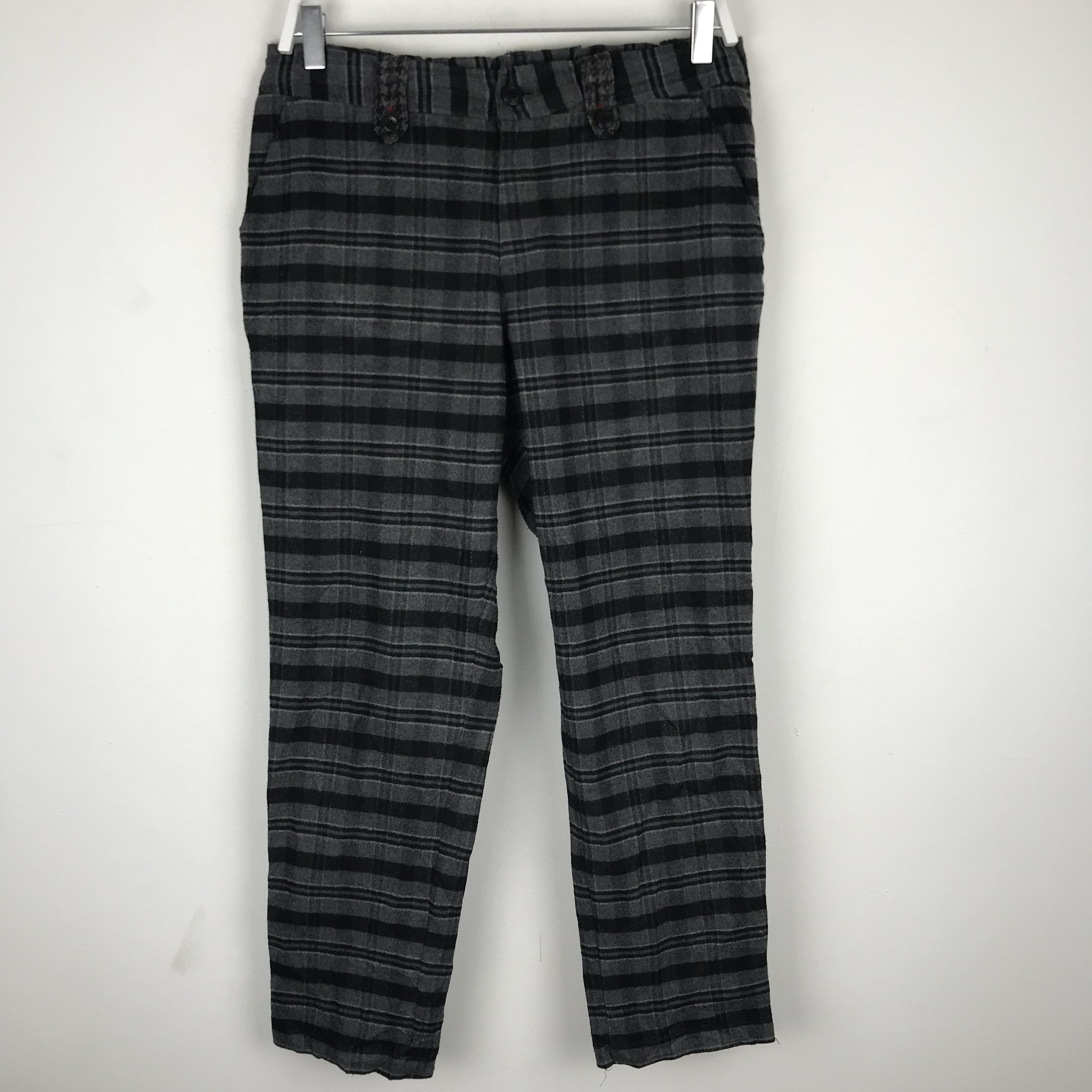 Harris Tweed × Vintage X129 HARRIS TWEED WOOL ANKLE PANTS NICE DESIGN Size 32" / US 10 / IT 46 - 4 Thumbnail