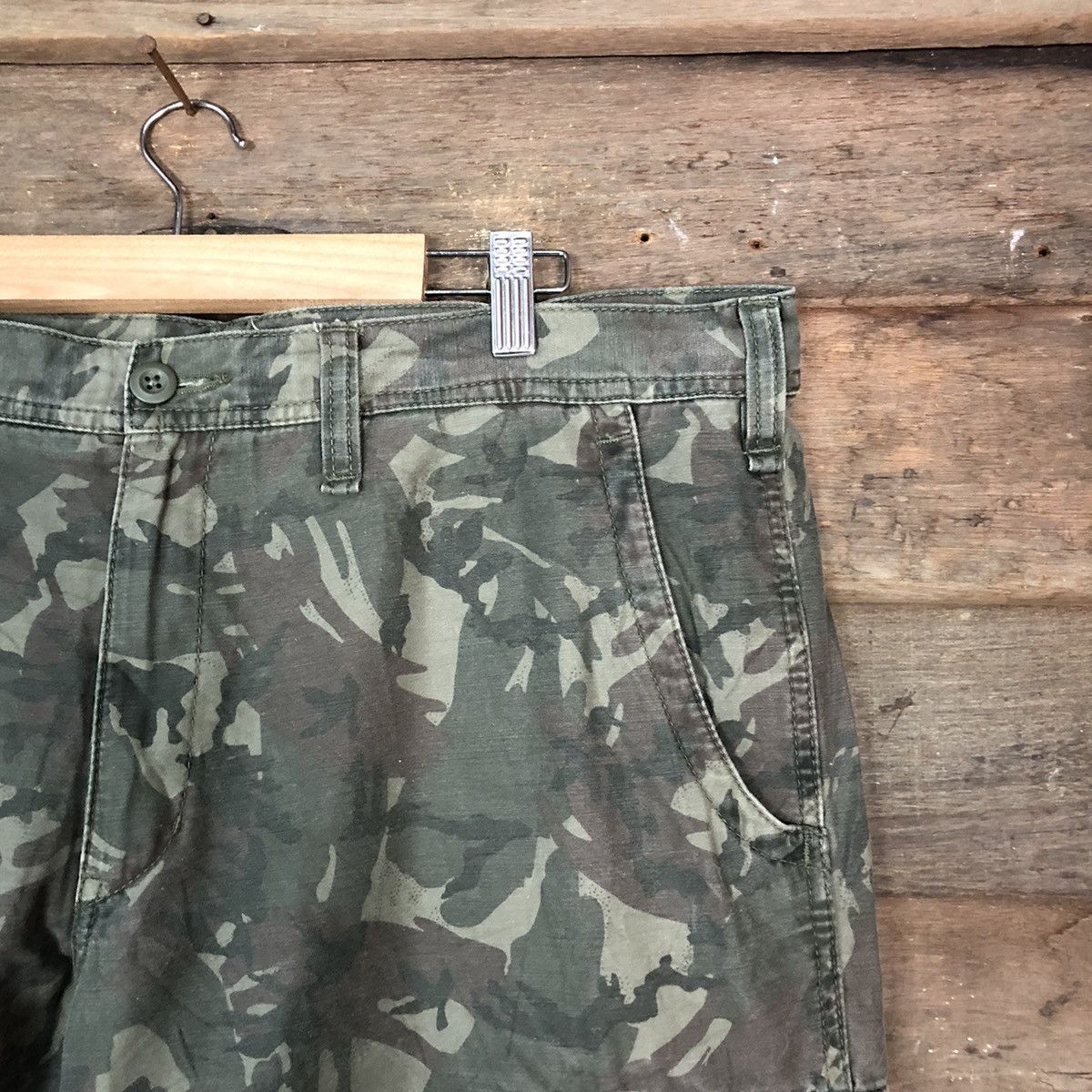 Japanese Brand Uniqlo Green Military Cargo Multipocket Pants #6734 Size US 36 / EU 52 - 5 Thumbnail